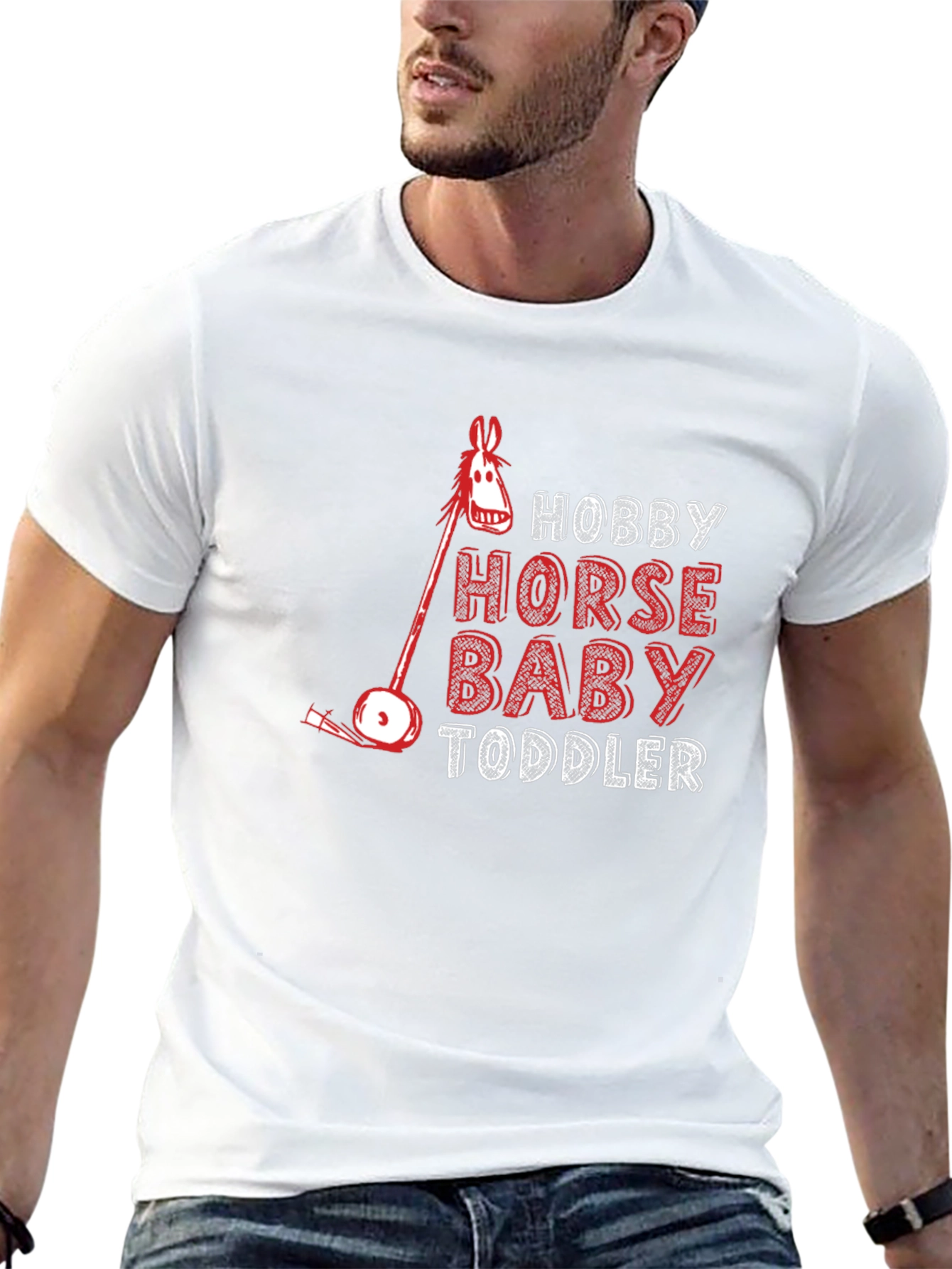 Hobby Horse Baby Toddler T-Shirt - Black
