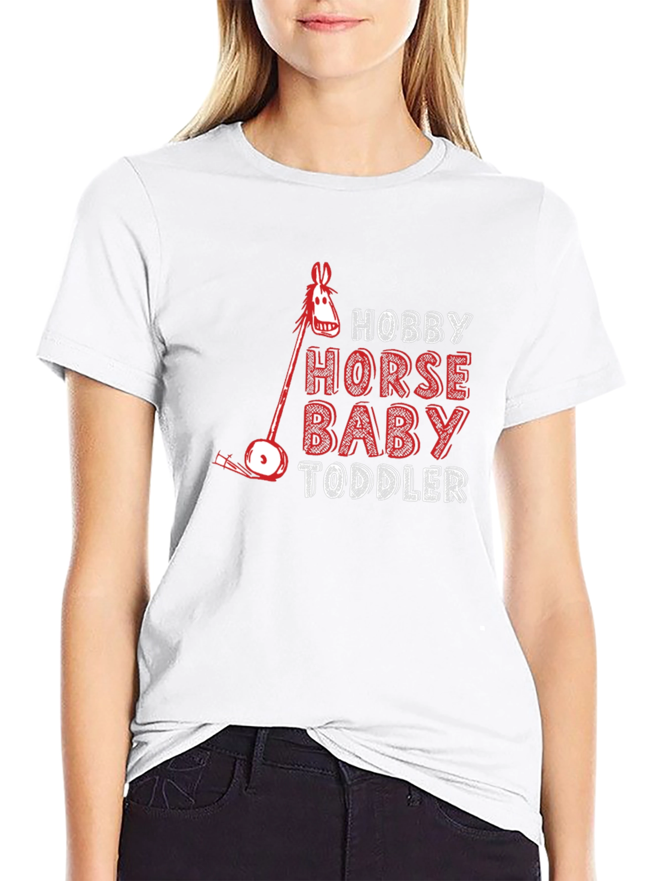 Hobby Horse Baby Toddler T-Shirt - Black