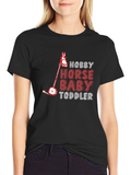 Hobby Horse Baby Toddler T-Shirt - Black