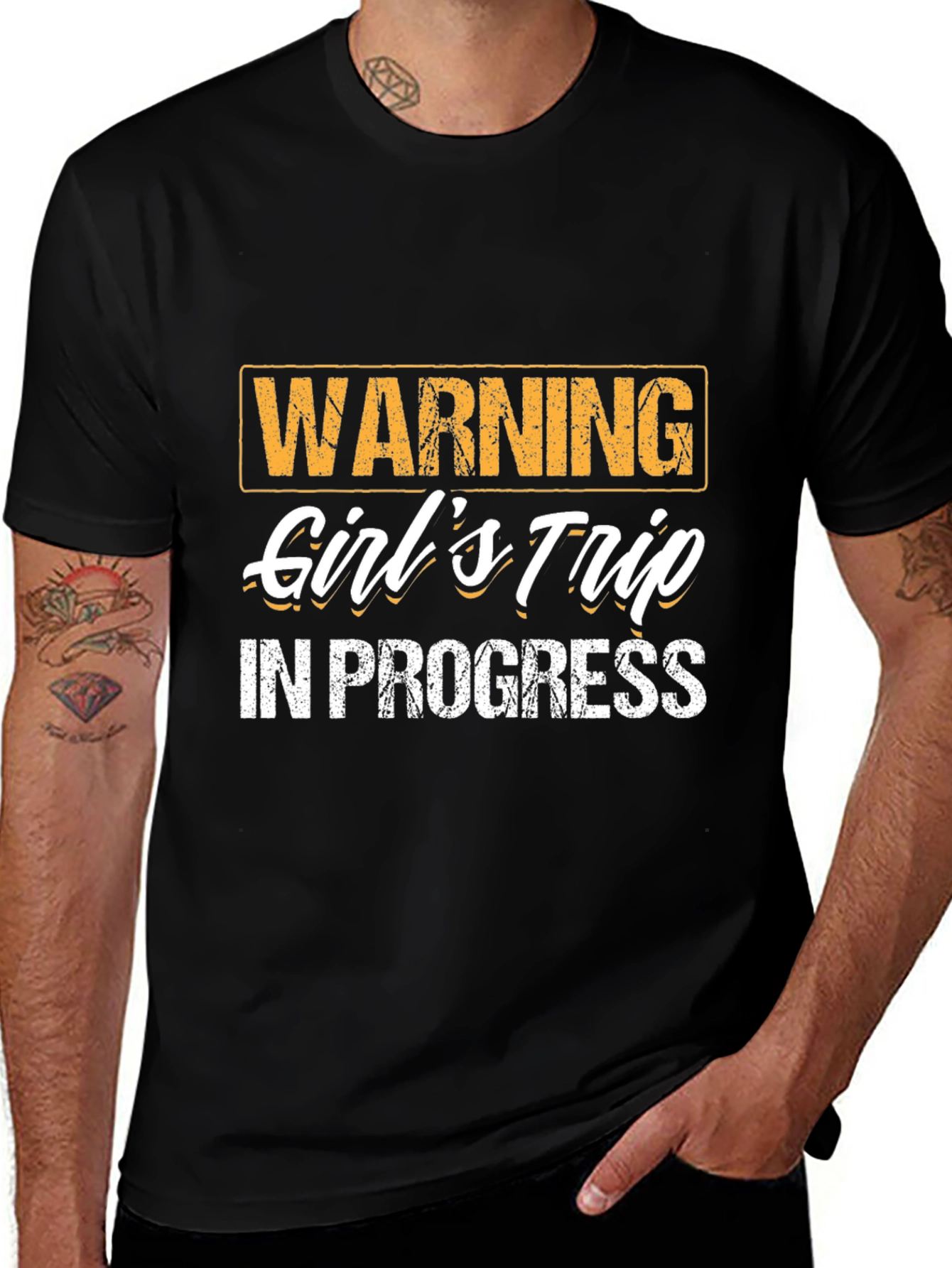 Girls Trip in Progress T-Shirt - Funny Vacation Tee