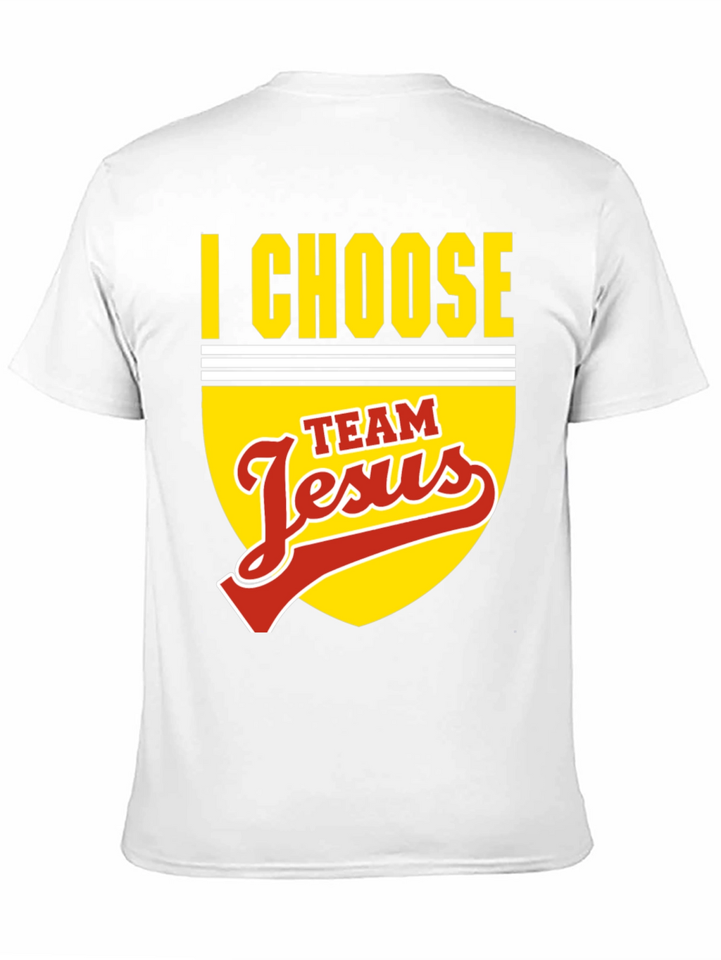 I Choose Team Jesus Black Graphic T-Shirt