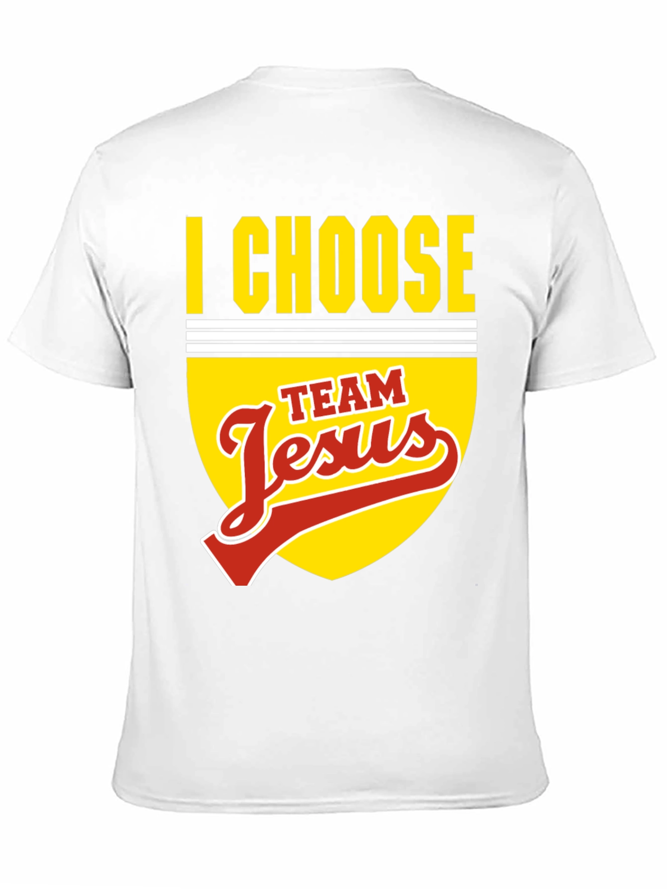 I Choose Team Jesus Black Graphic T-Shirt