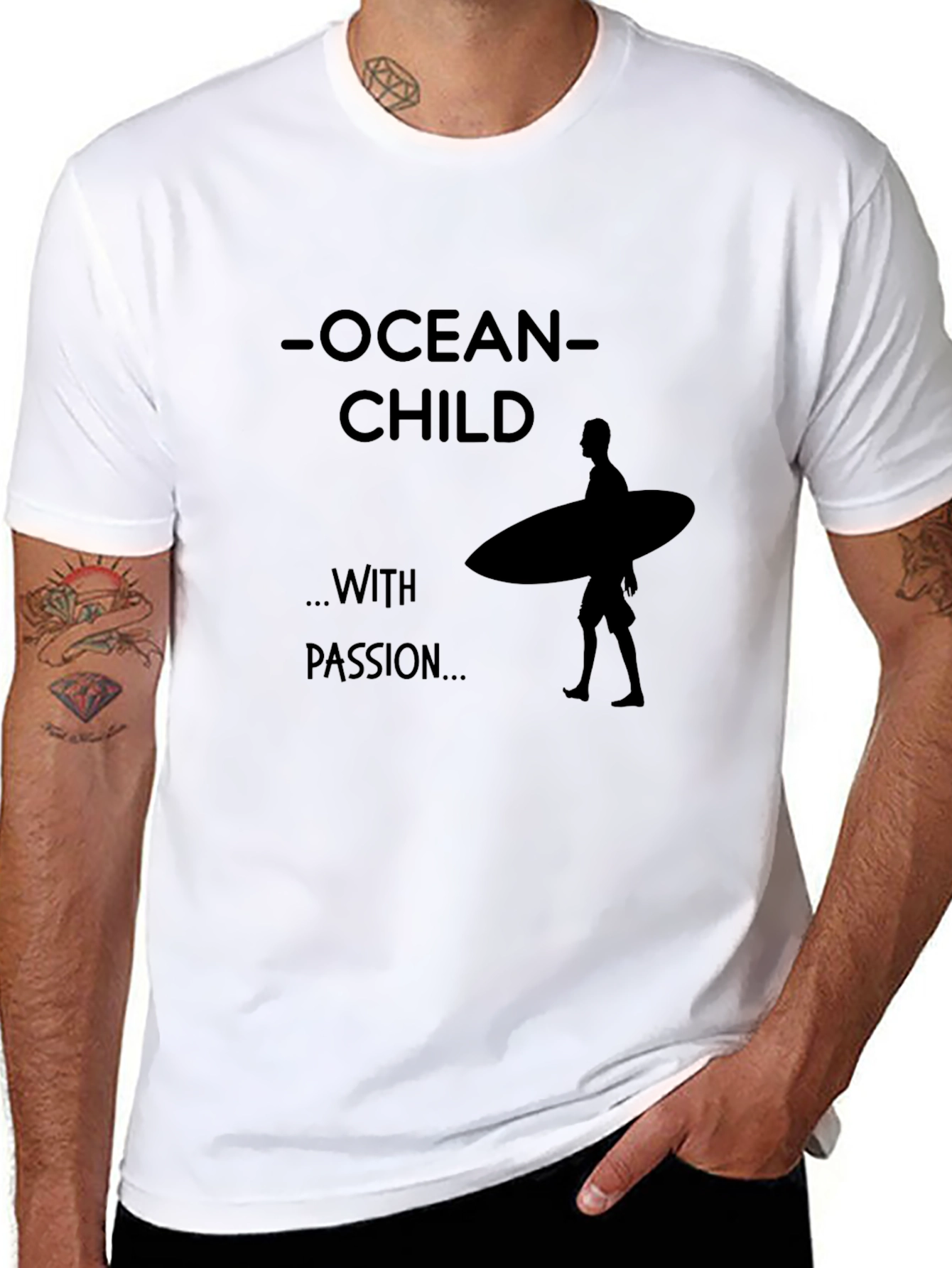 Ocean Child T-Shirt - Surfer Graphic Tee