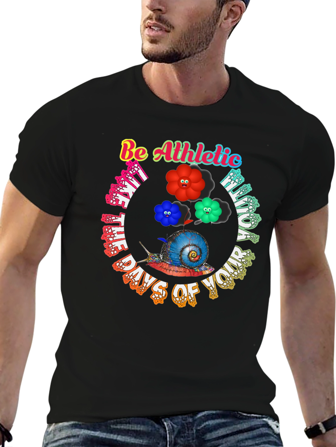 Be Athletic Snail Graphic Tee