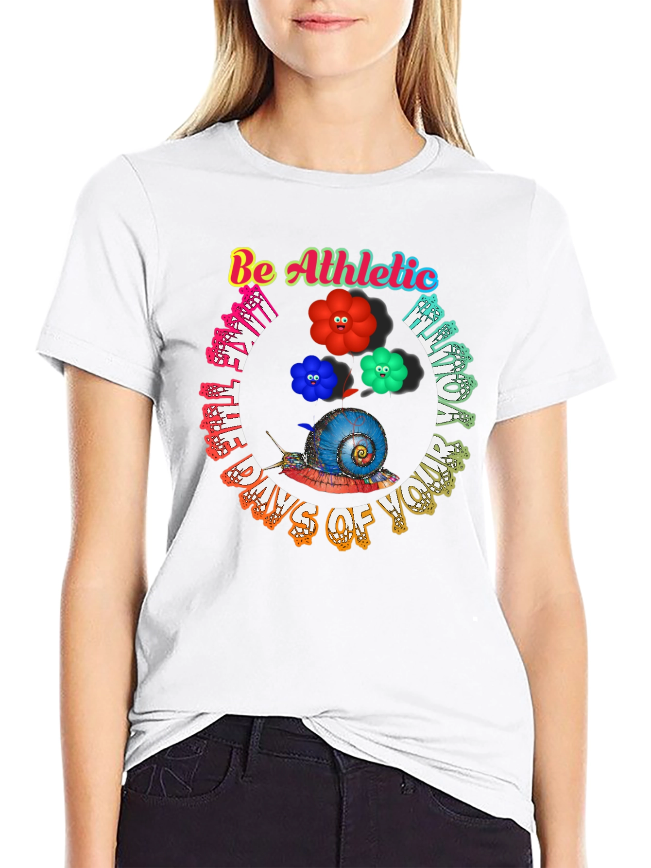 Be Athletic Snail Graphic Tee