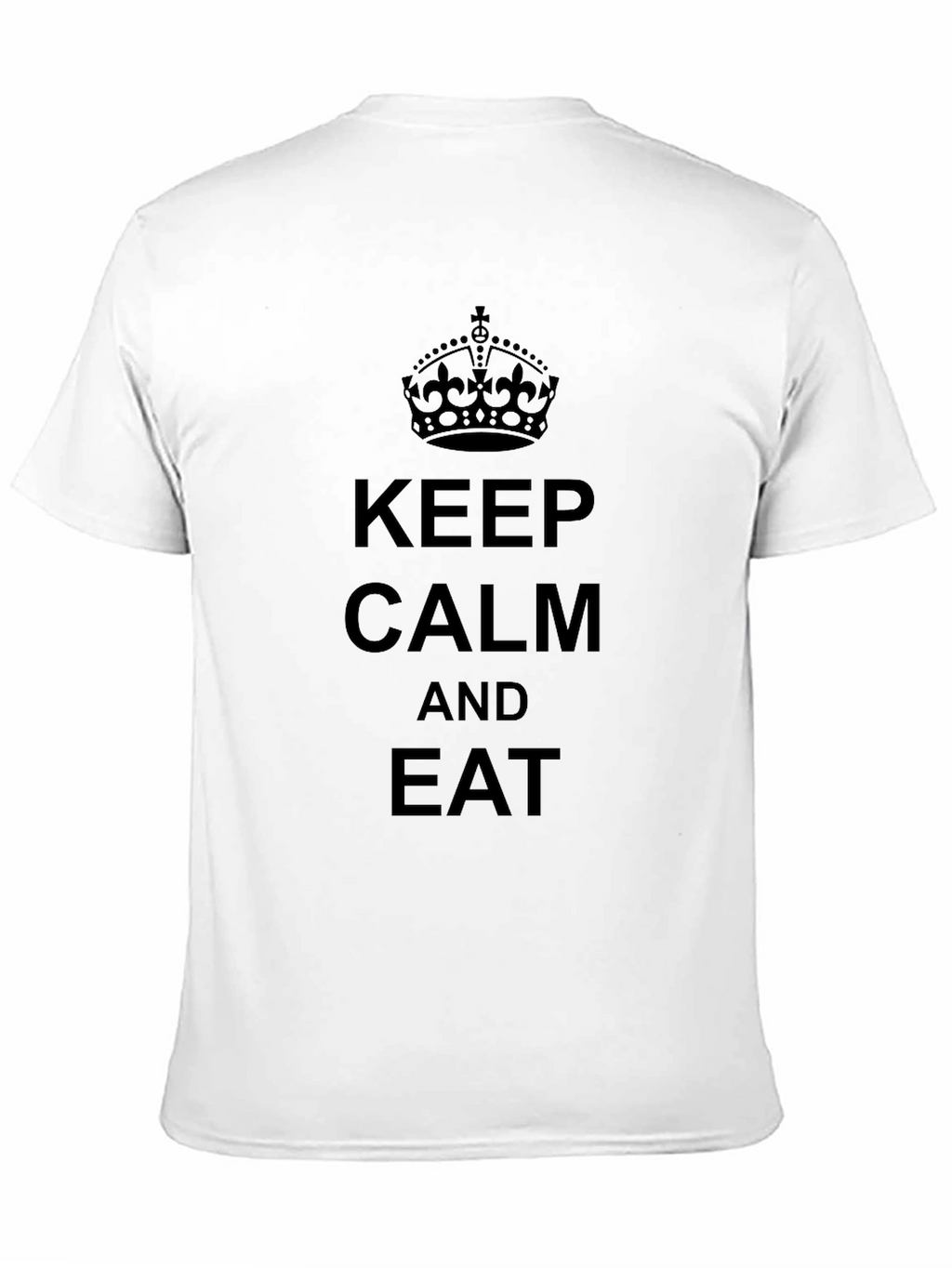 Keep Calm and Eat Black Graphic T-Shirt