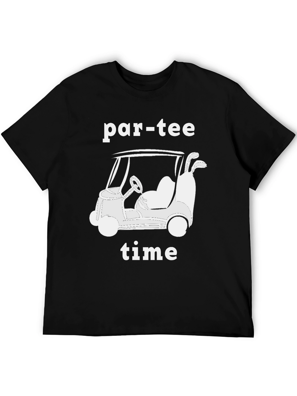 Par-Tee Time Golf Cart Graphic T-Shirt
