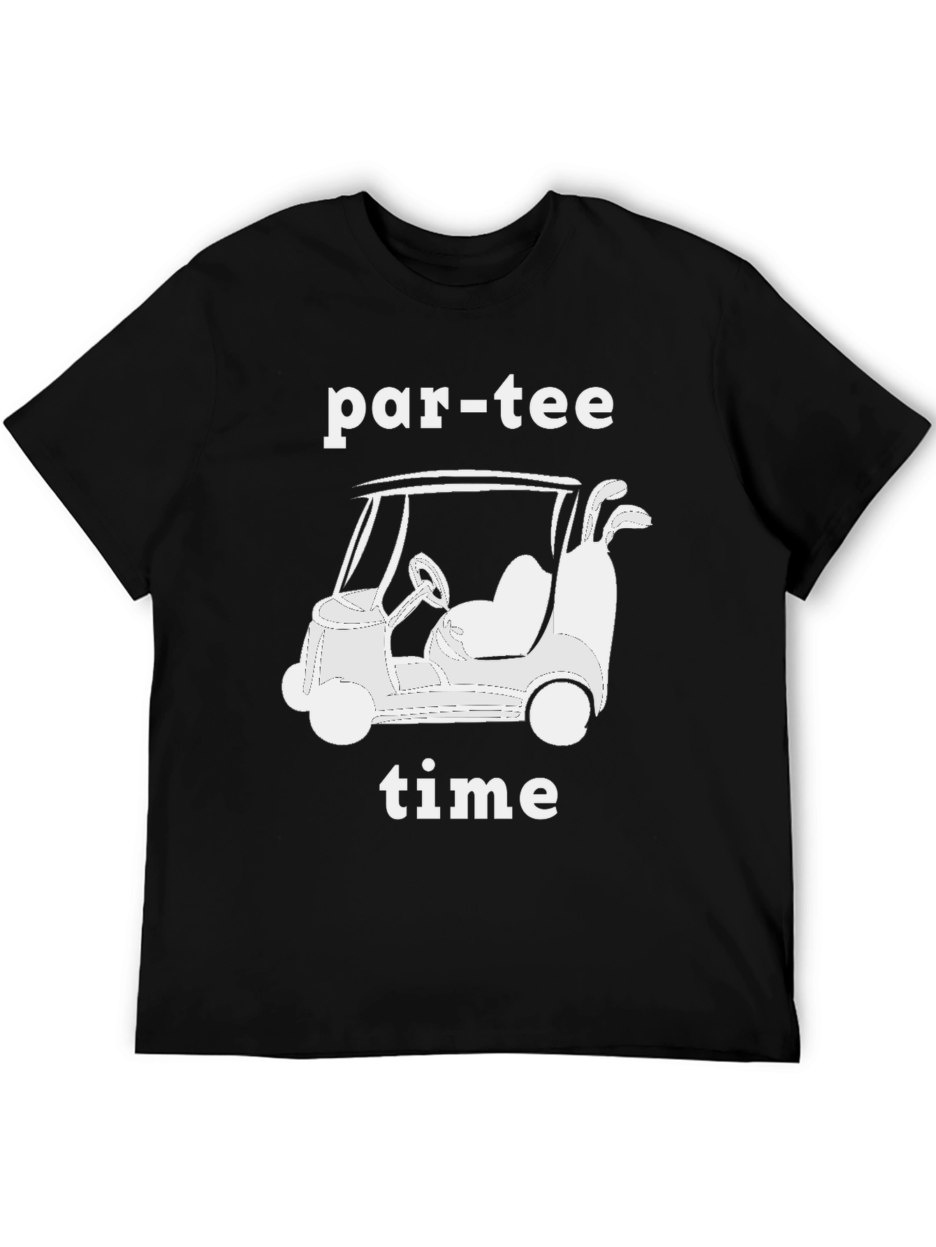 Par-Tee Time Golf Cart Graphic T-Shirt
