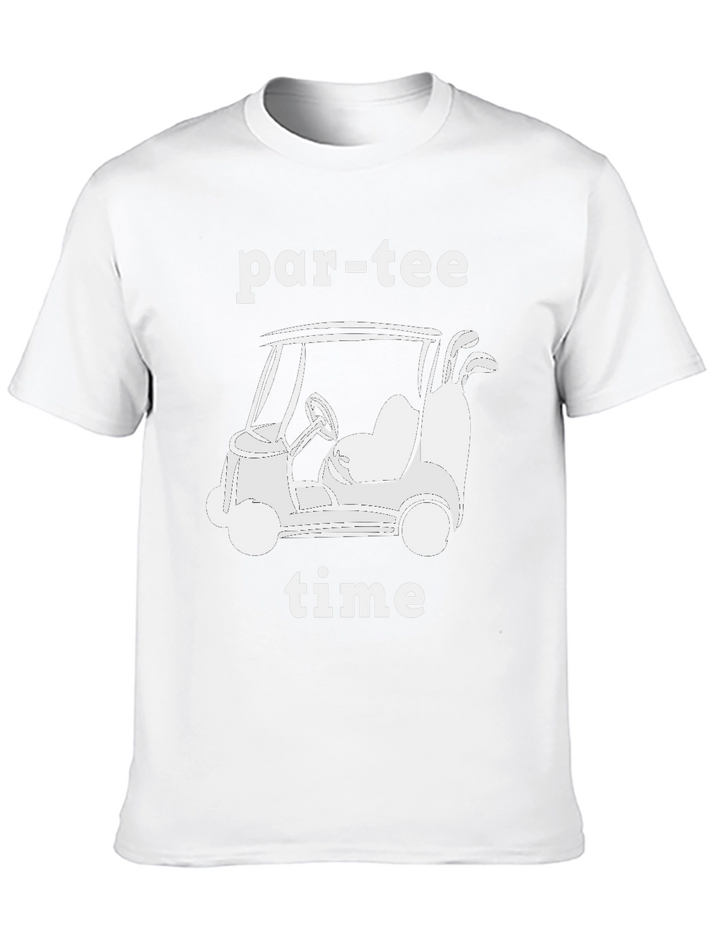 Par-Tee Time Golf Cart Graphic T-Shirt