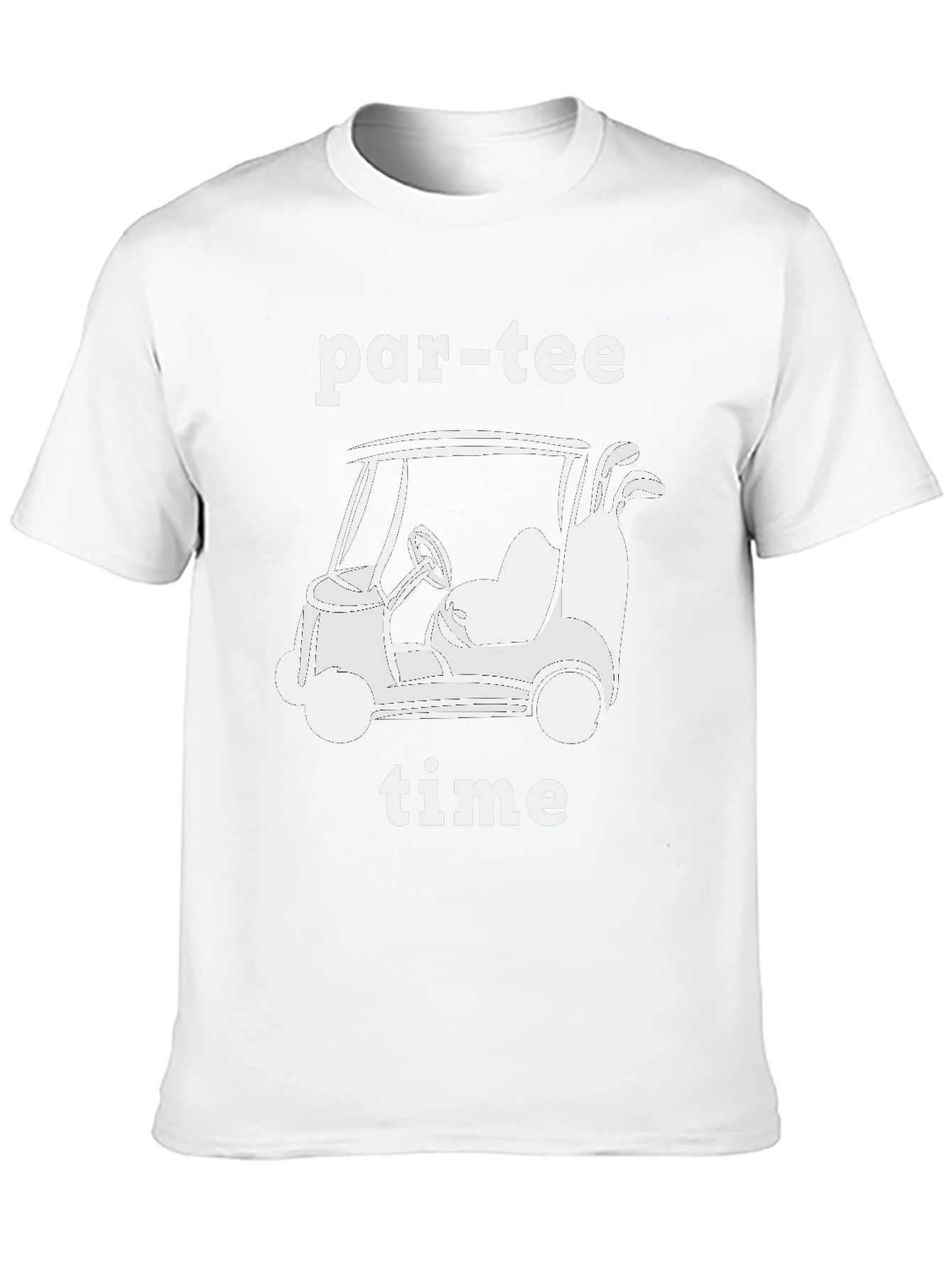 Par-Tee Time Golf Cart Graphic T-Shirt
