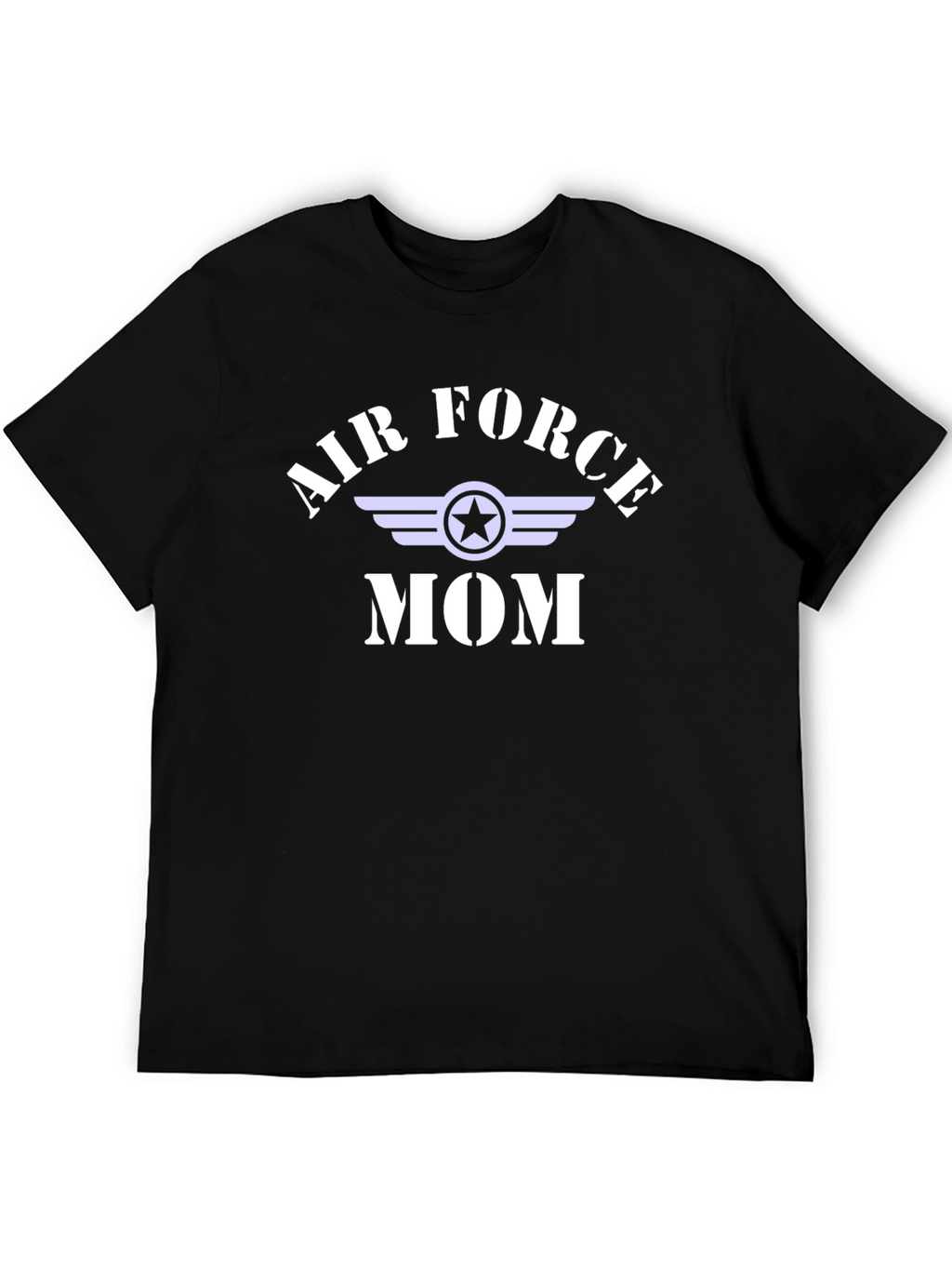 Air Force Mom Graphic T-Shirt - Black