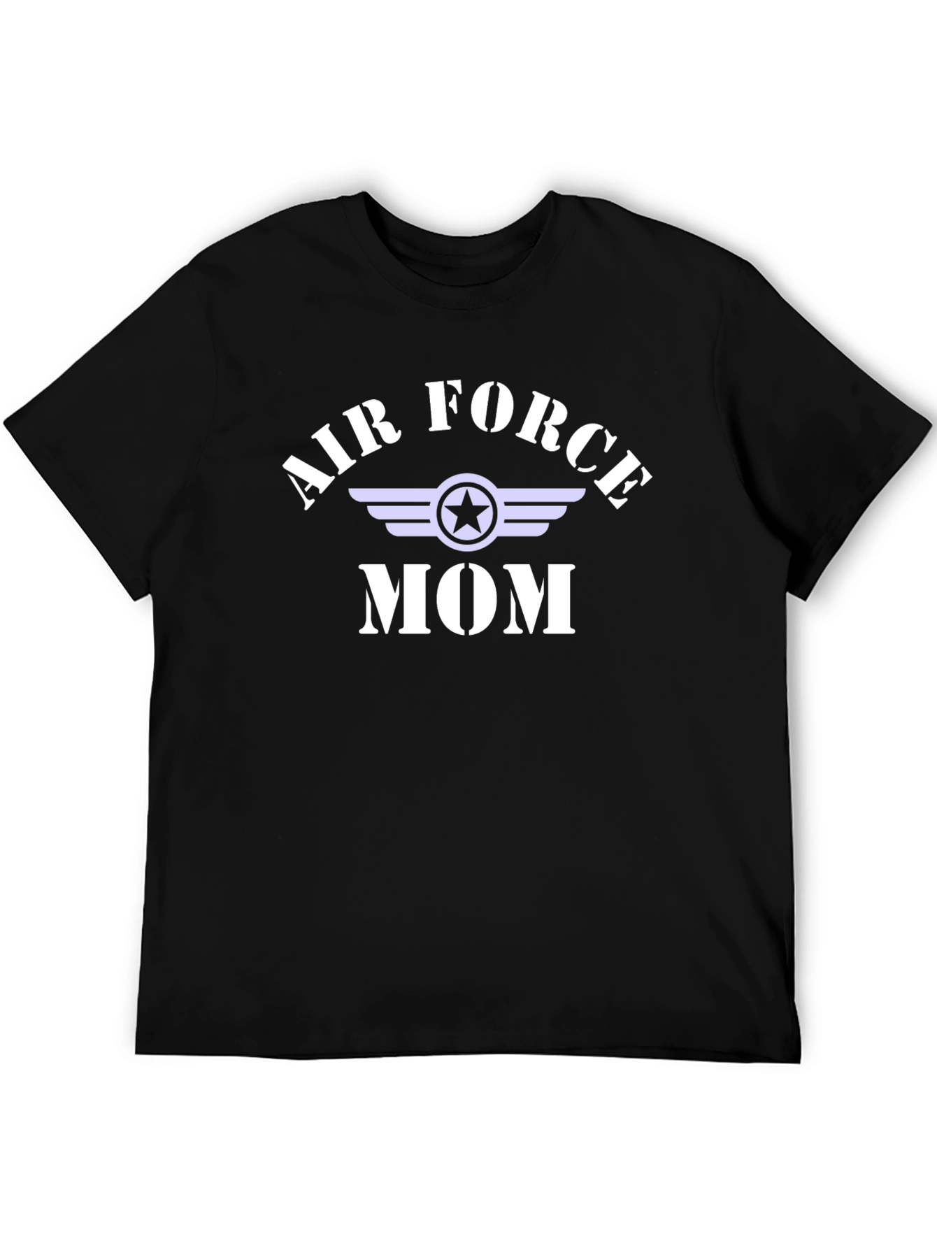 Air Force Mom Graphic T-Shirt - Black