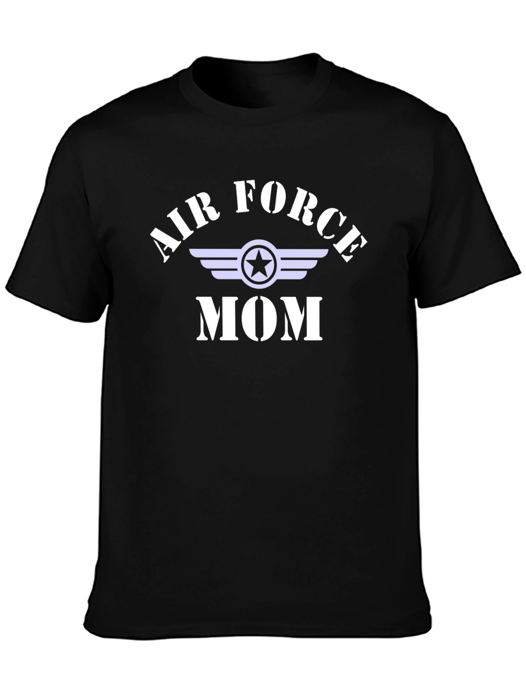 Air Force Mom Graphic T-Shirt - Black