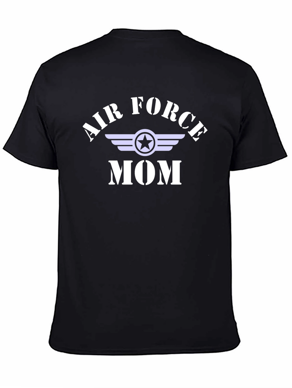 Air Force Mom Graphic T-Shirt - Black