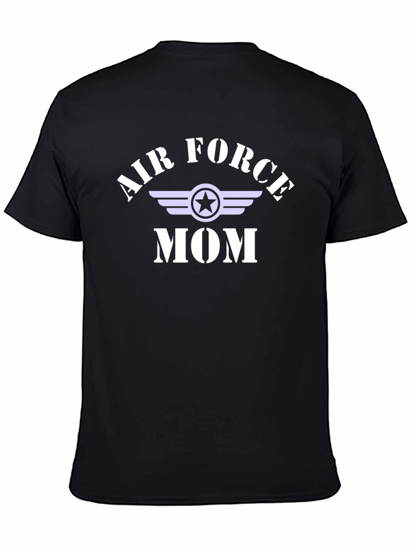 Air Force Mom Graphic T-Shirt - Black