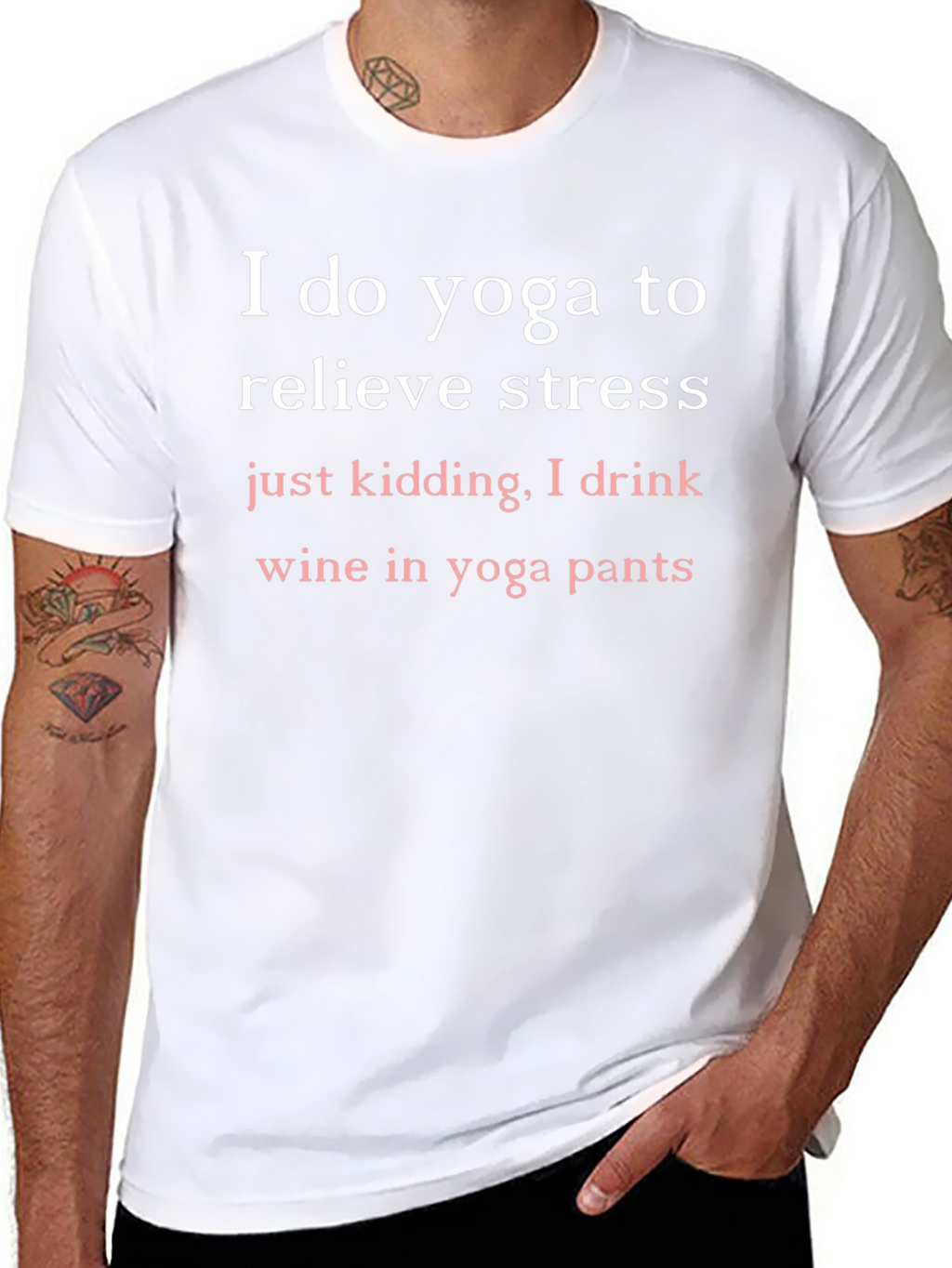 Funny Yoga Wine T-Shirt