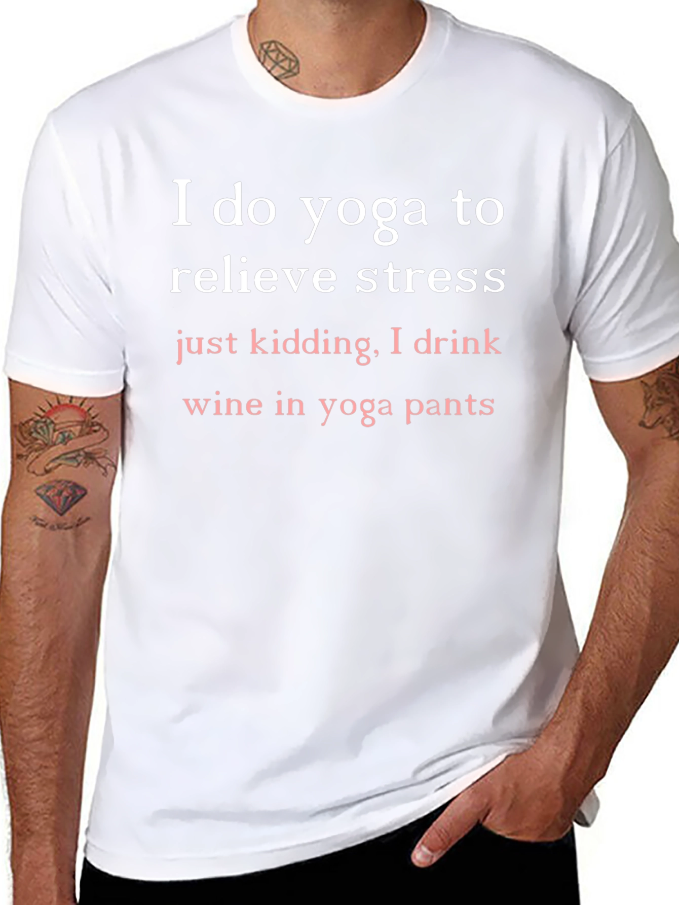 Funny Yoga Wine T-Shirt