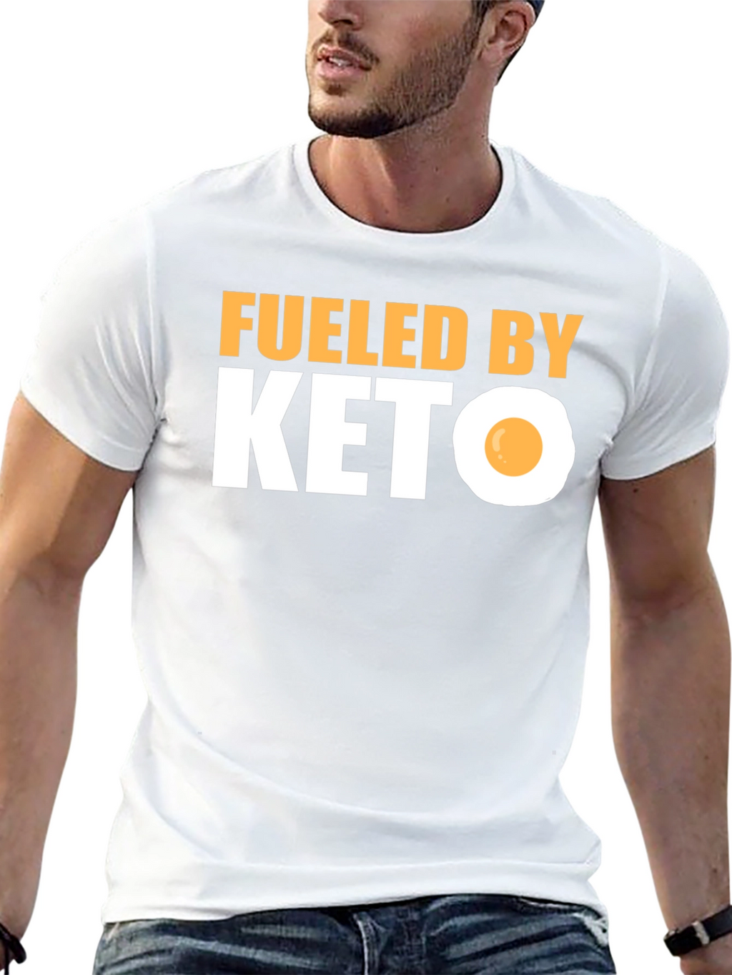 Fueled By Keto T-Shirt Funny Diet Tee