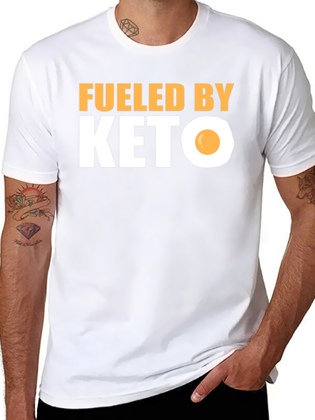 Fueled By Keto T-Shirt Funny Diet Tee