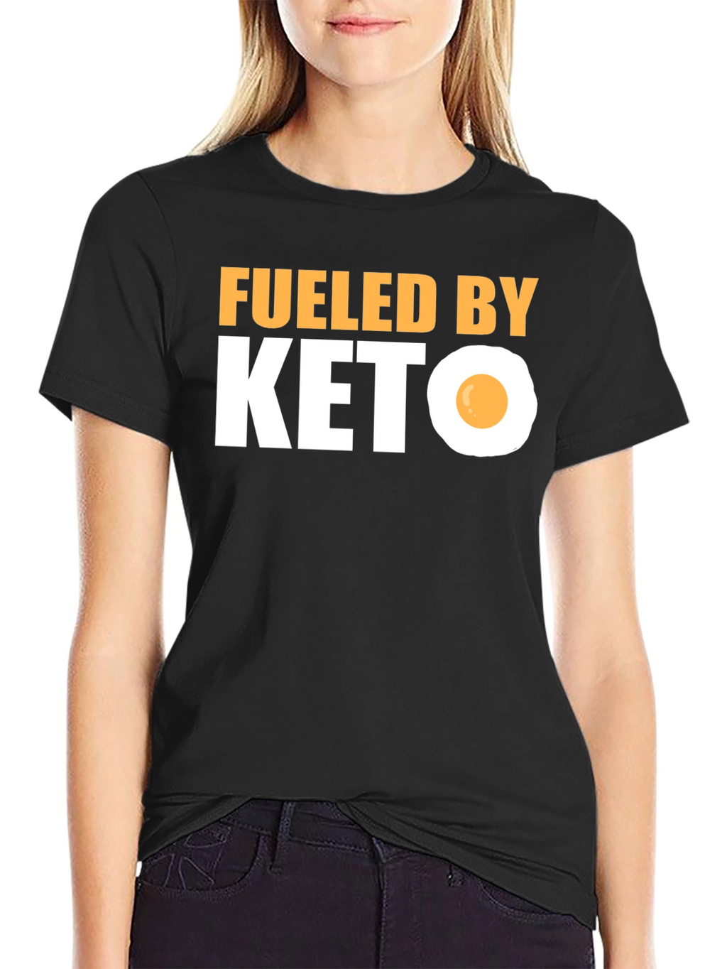 Fueled By Keto T-Shirt Funny Diet Tee