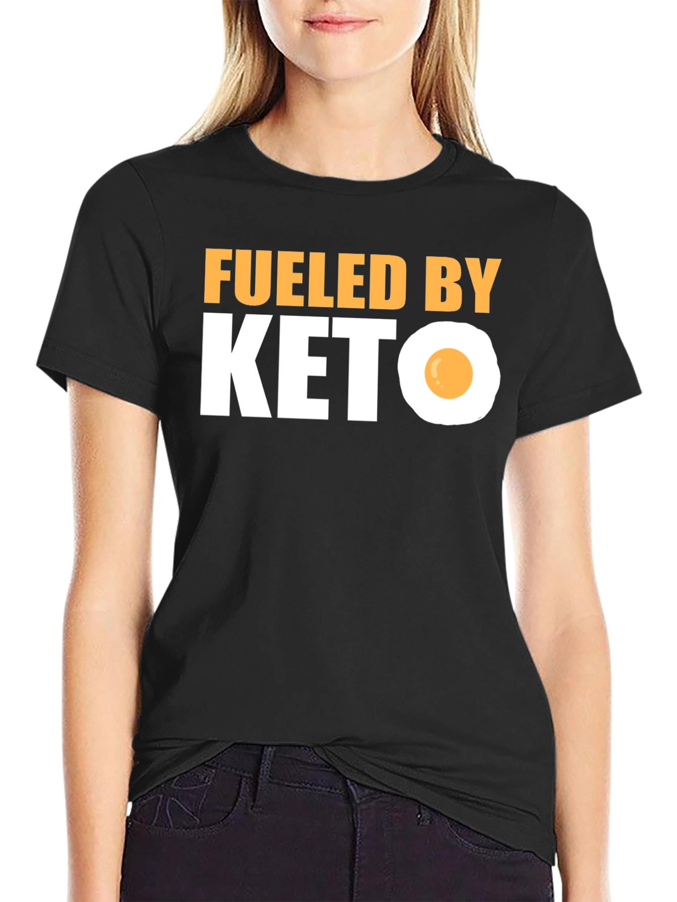 Fueled By Keto T-Shirt Funny Diet Tee