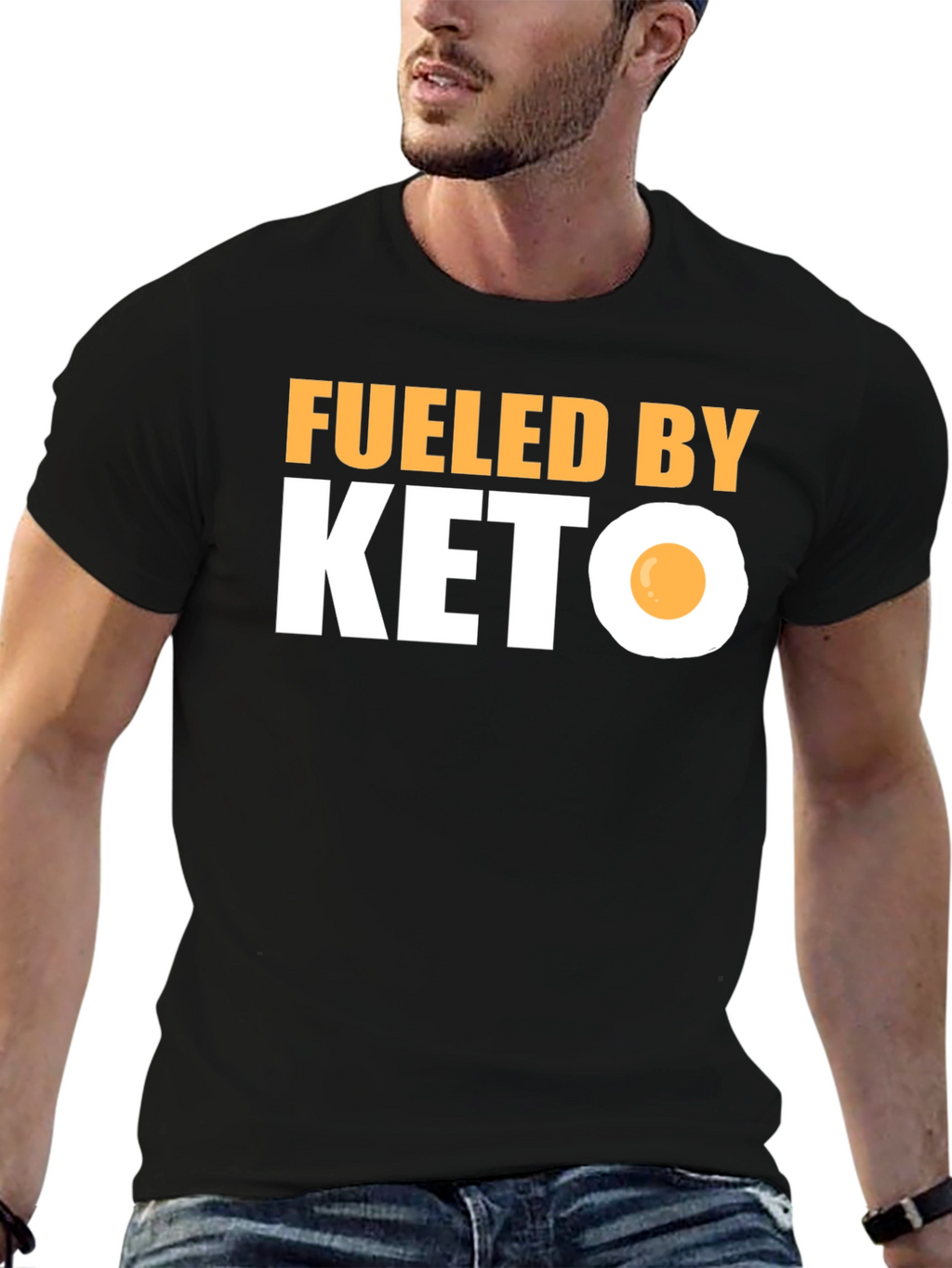 Fueled By Keto T-Shirt Funny Diet Tee