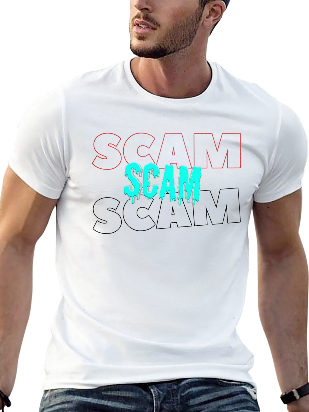 Scam T-Shirt - Trendy Graphic Tee