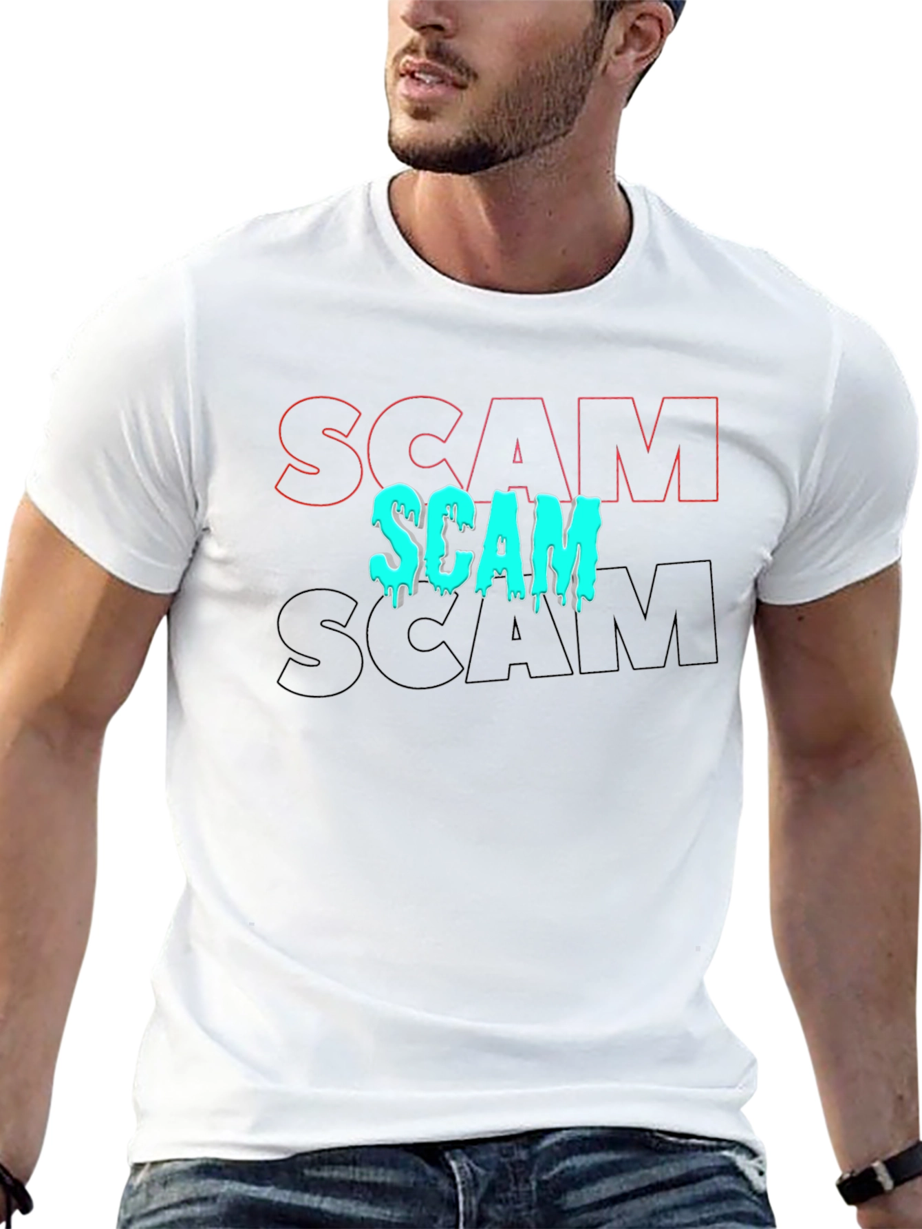 Scam T-Shirt - Trendy Graphic Tee