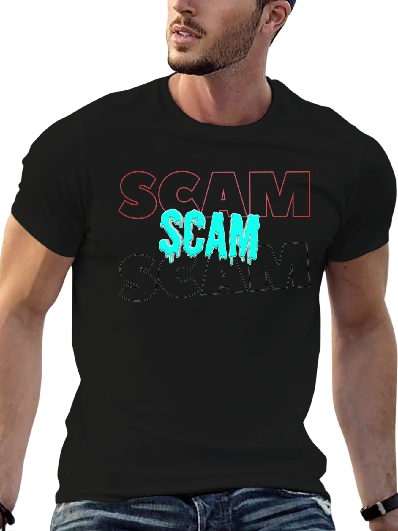 Scam T-Shirt - Trendy Graphic Tee