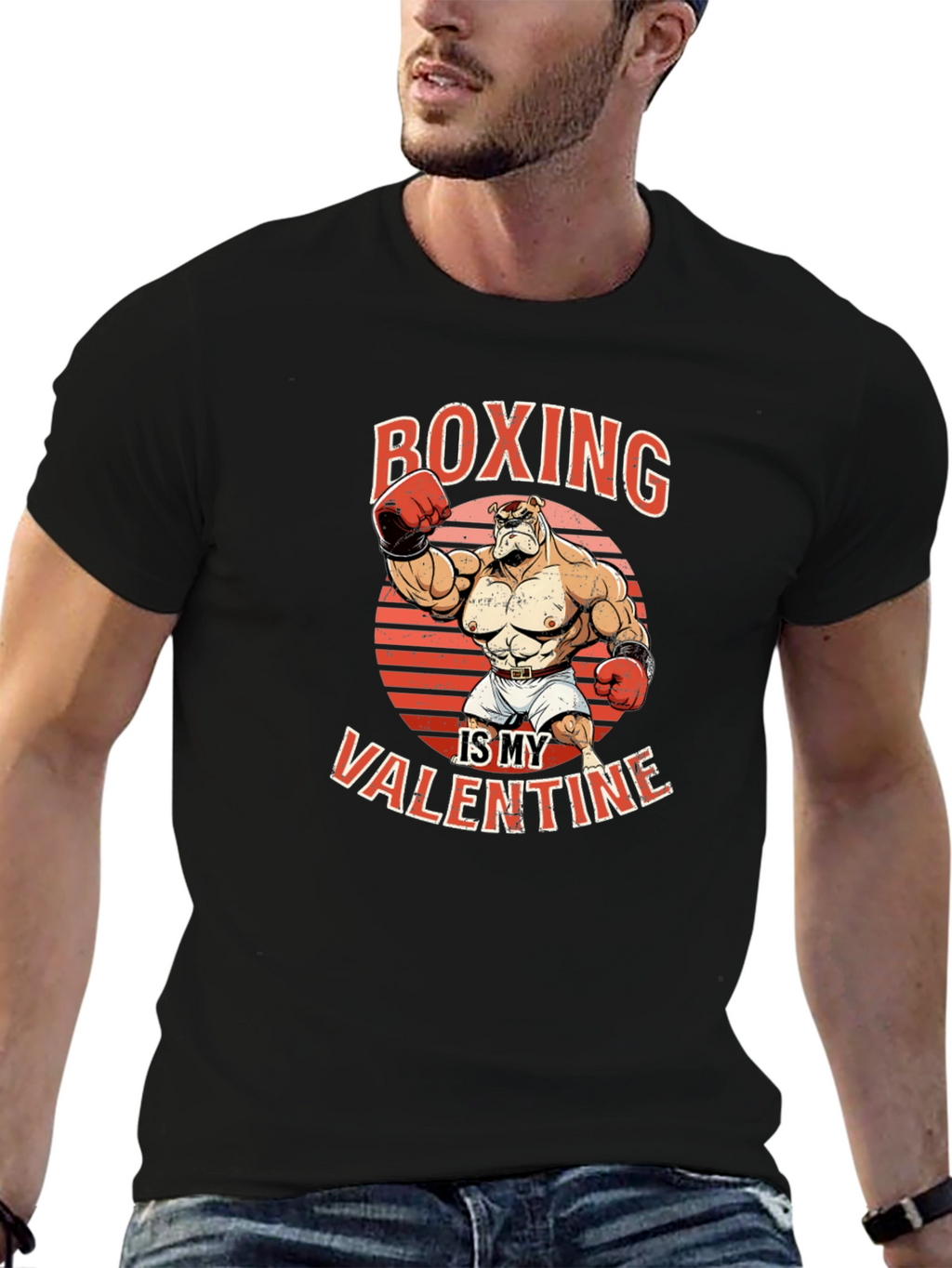 Boxing is My Valentine Graphic T-Shirt