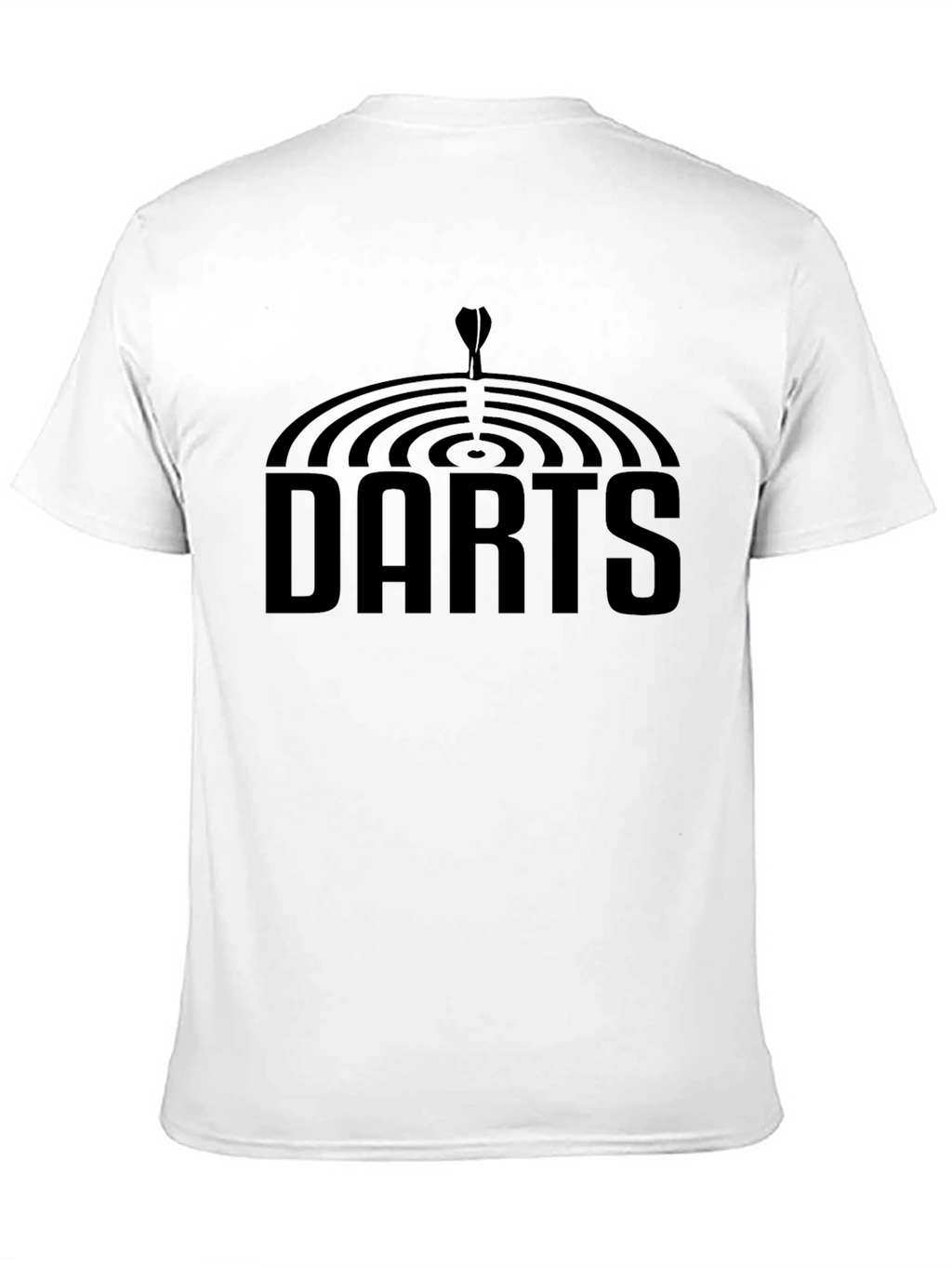 Darts Graphic Tee - Black Cotton T-Shirt