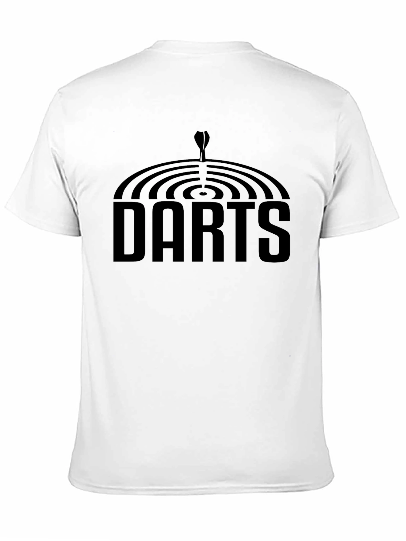 Darts Graphic Tee - Black Cotton T-Shirt