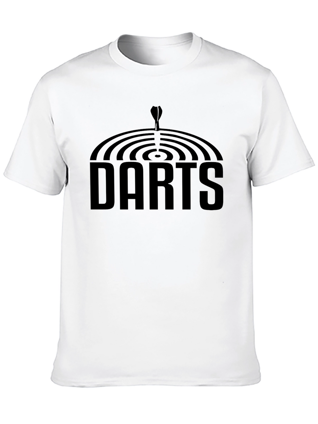 Darts Graphic Tee - Black Cotton T-Shirt