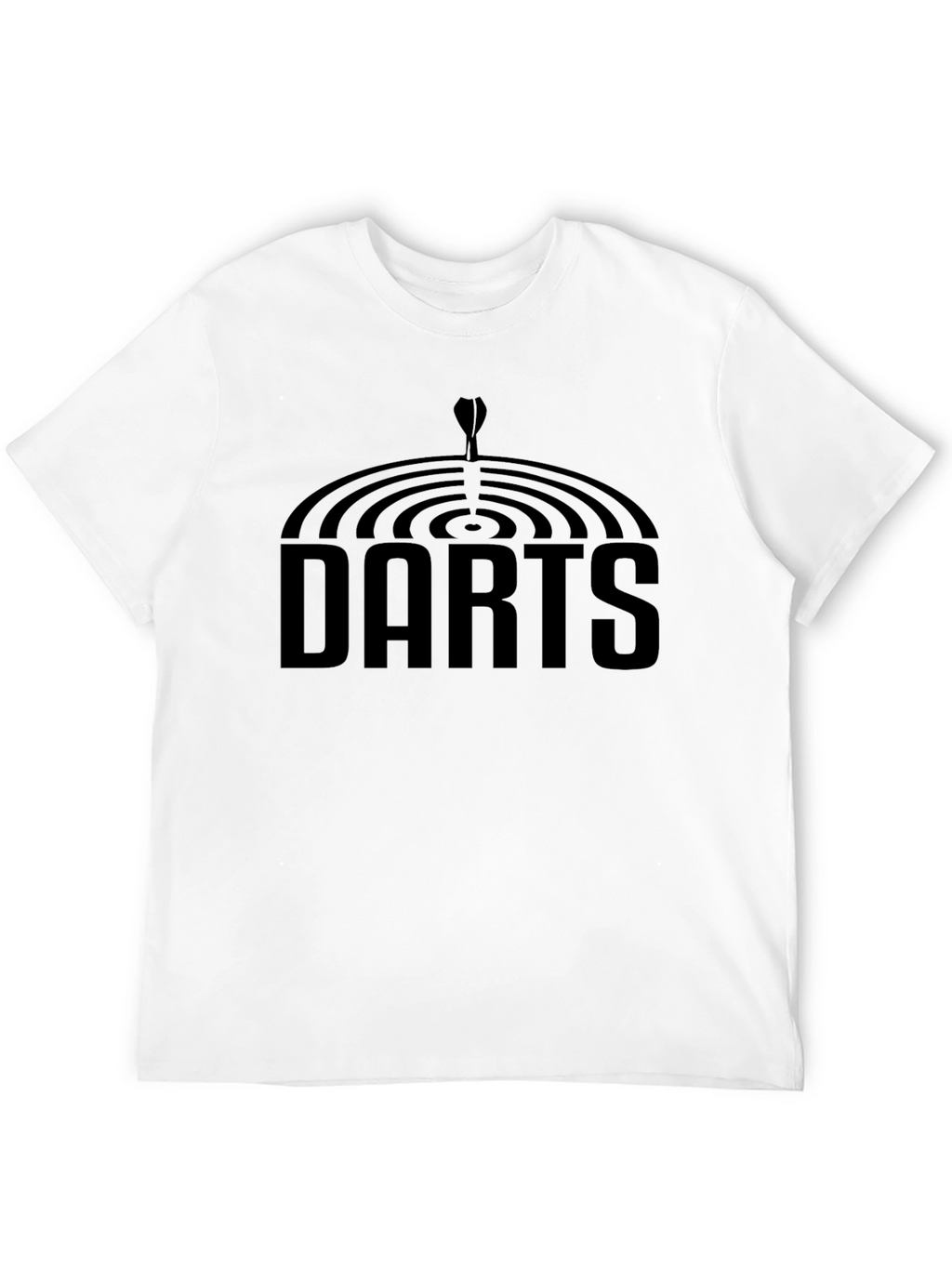 Darts Graphic Tee - Black Cotton T-Shirt