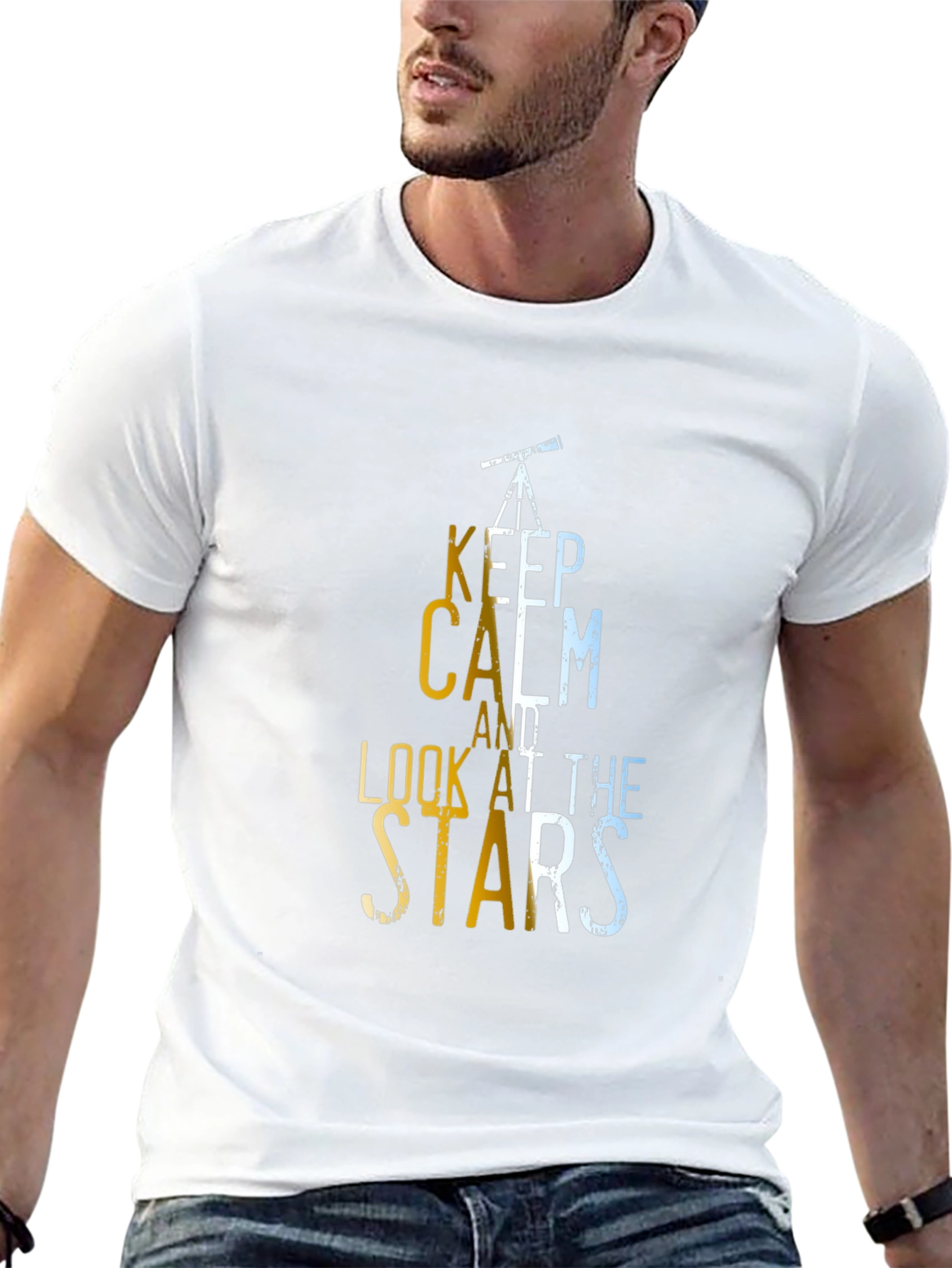 Keep Calm and Look at the Stars T-Shirt