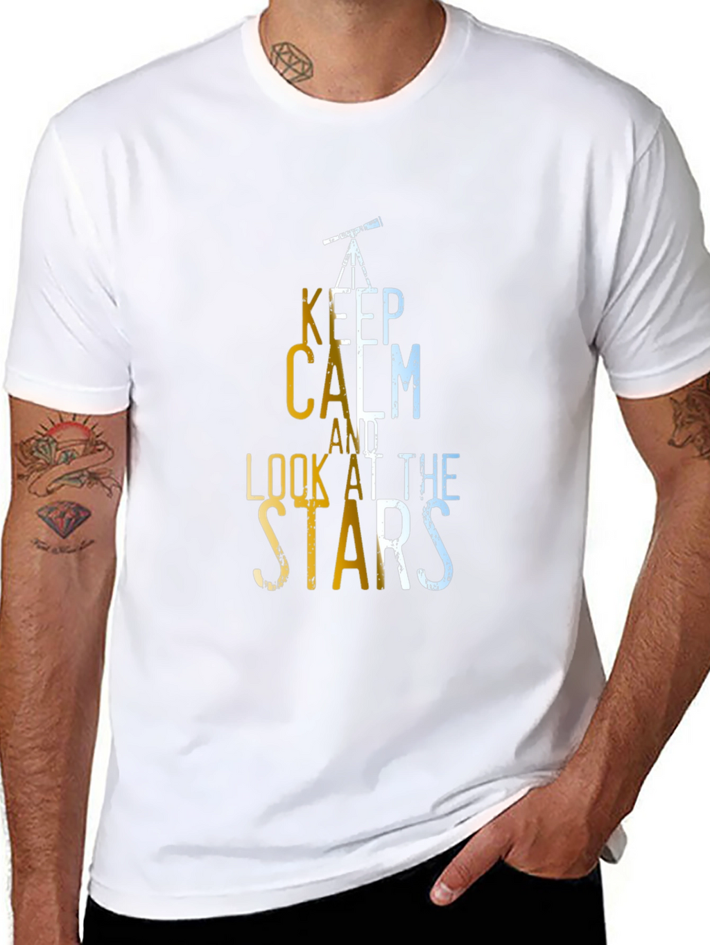 Keep Calm and Look at the Stars T-Shirt