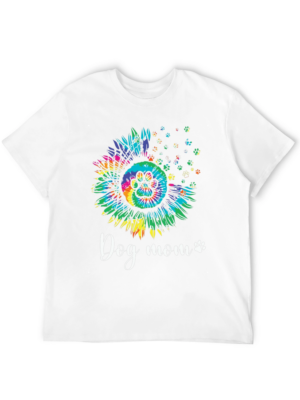 Dog Mom Sunflower Tie Dye Graphic Tee