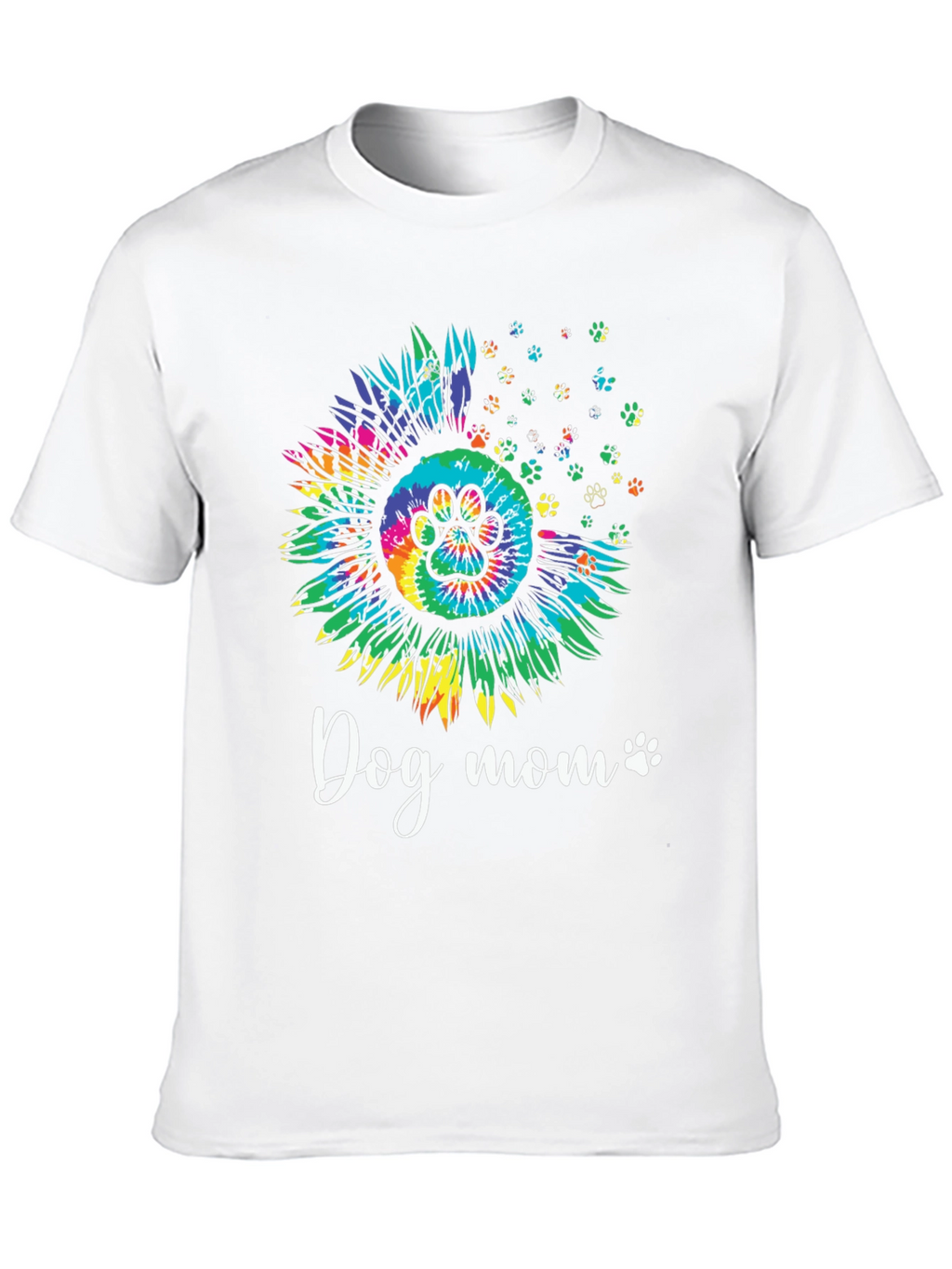 Dog Mom Sunflower Tie Dye Graphic Tee