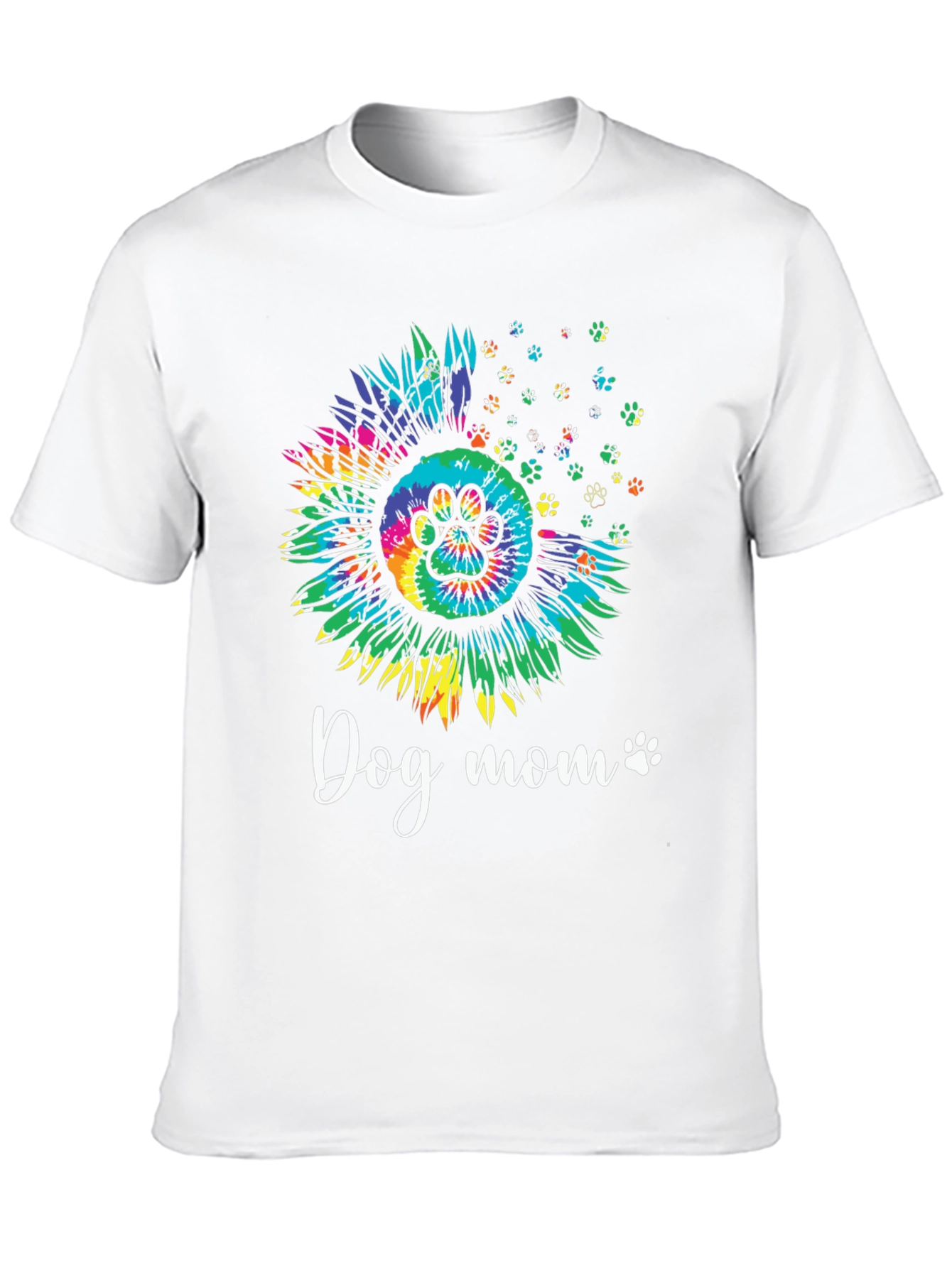 Dog Mom Sunflower Tie Dye Graphic Tee