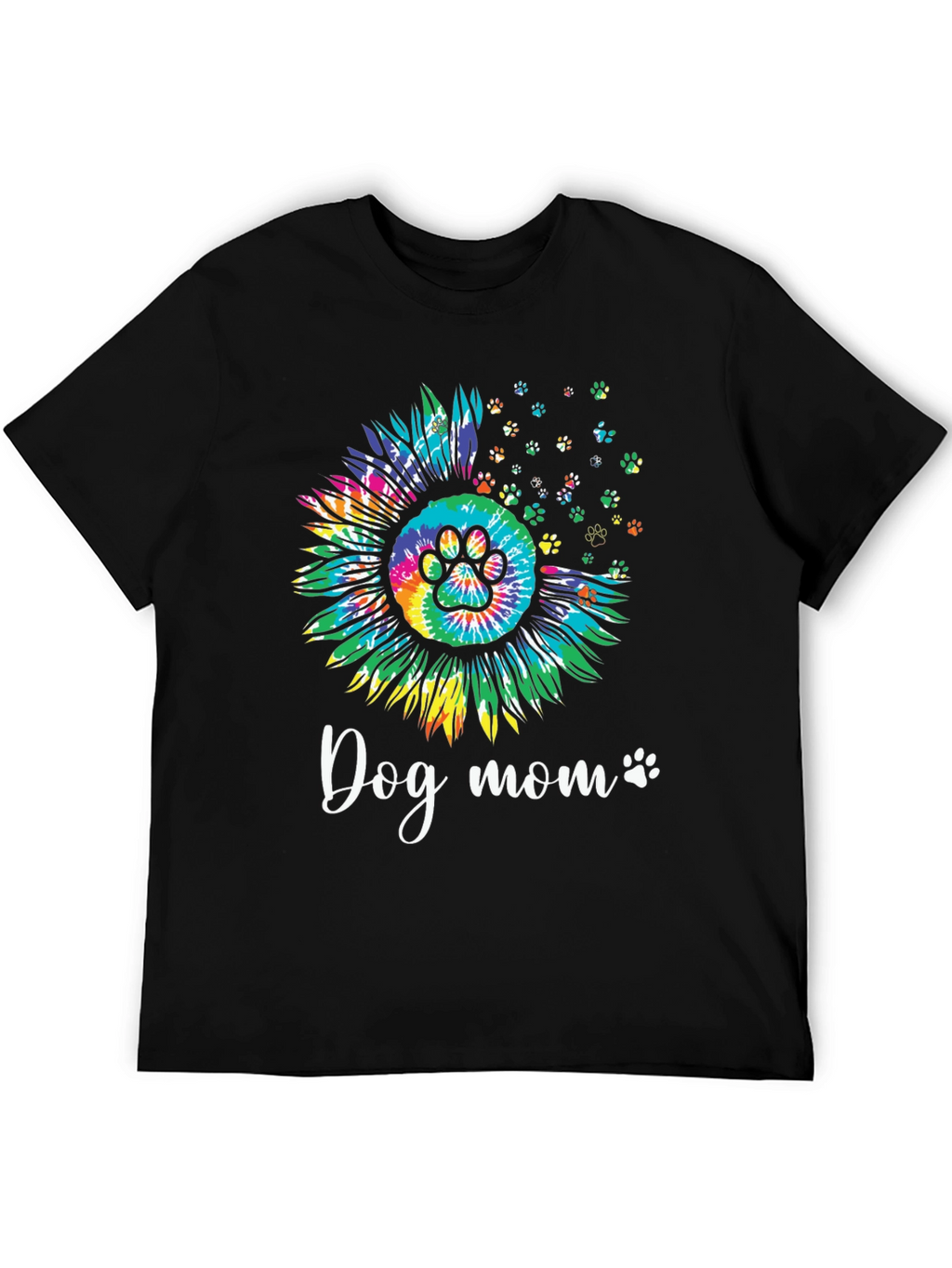 Dog Mom Sunflower Tie Dye Graphic Tee