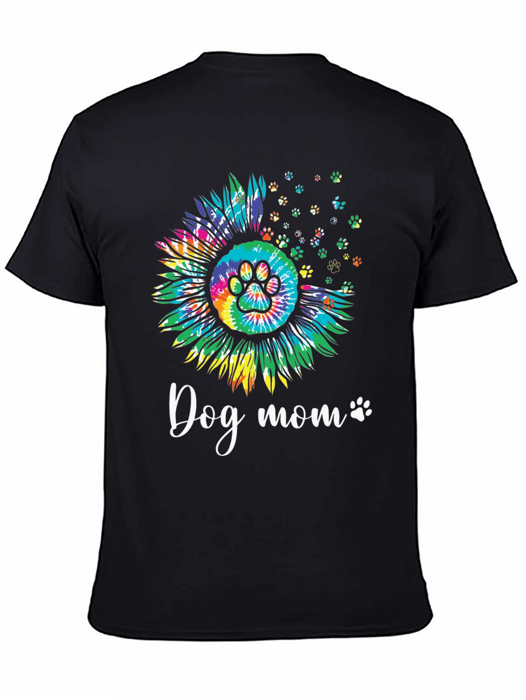 Dog Mom Sunflower Tie Dye Graphic Tee
