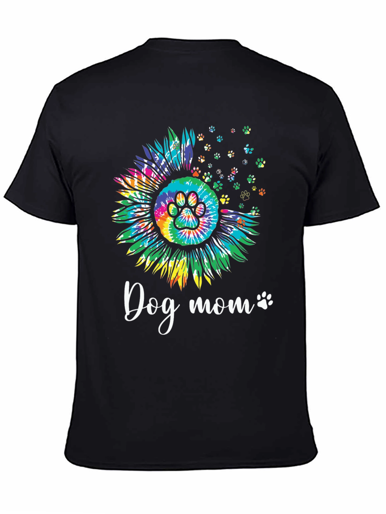 Dog Mom Sunflower Tie Dye Graphic Tee