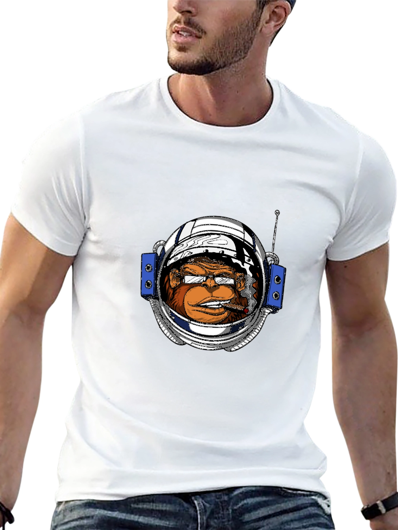 Astronaut Monkey Graphic Tee