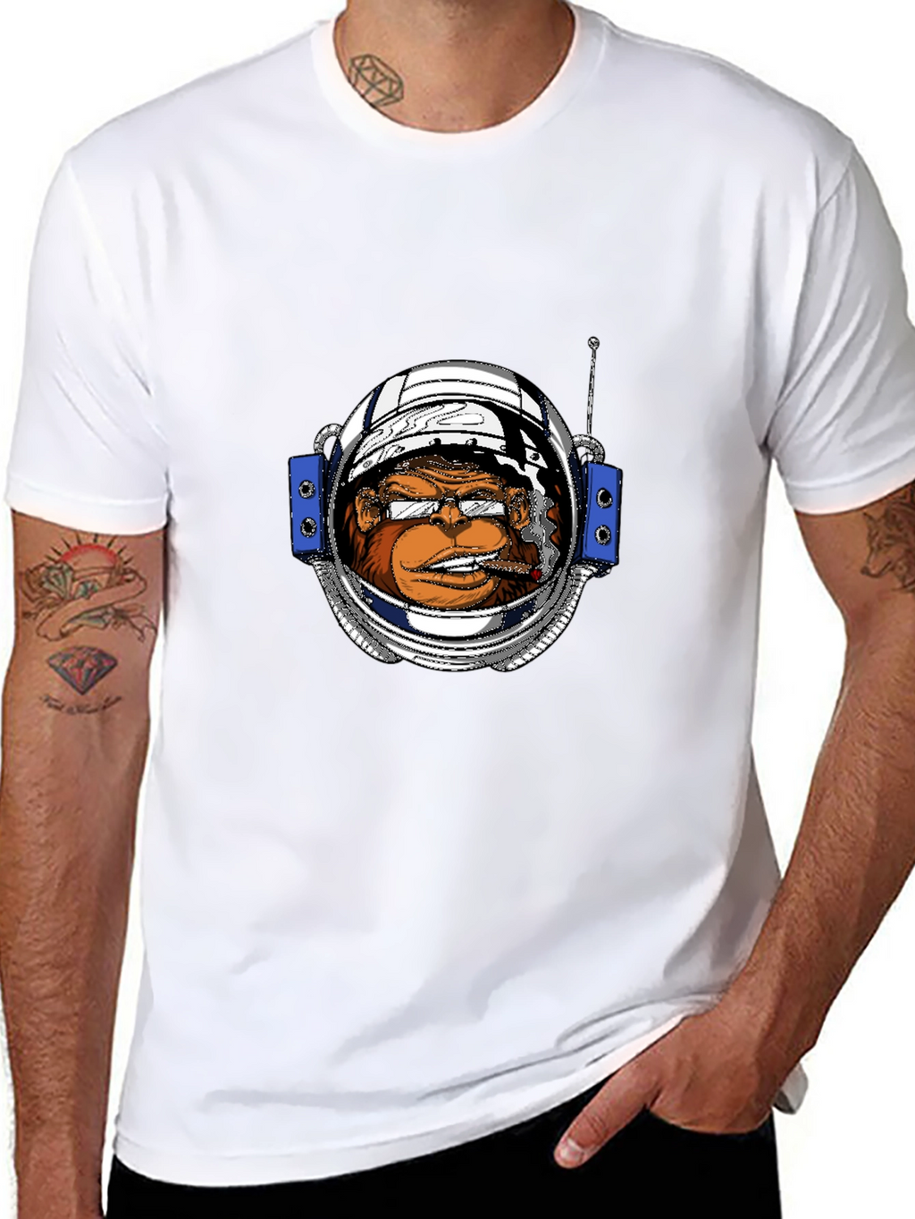 Astronaut Monkey Graphic Tee