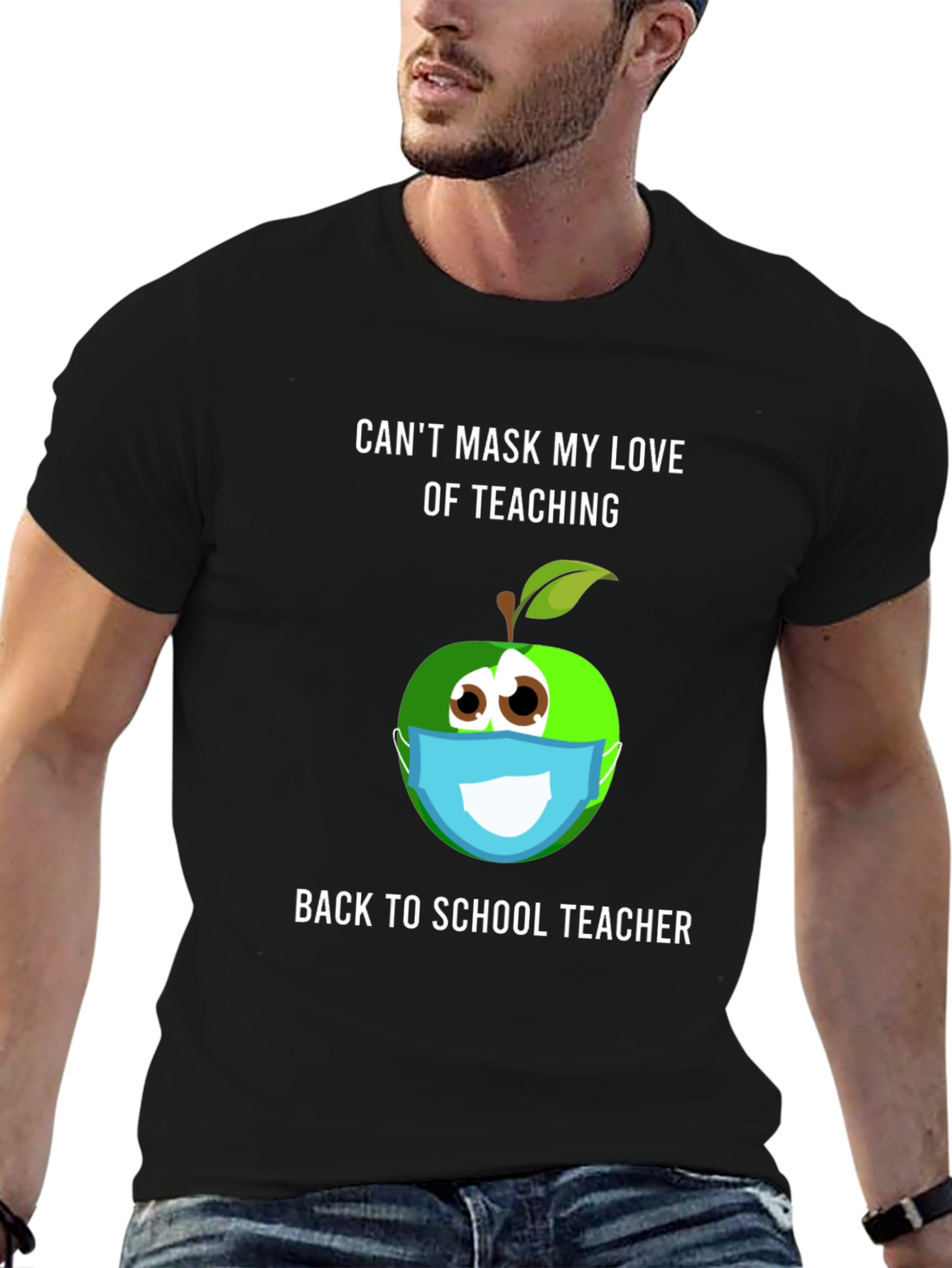 Funny Teacher Mask T-Shirt - Back to School