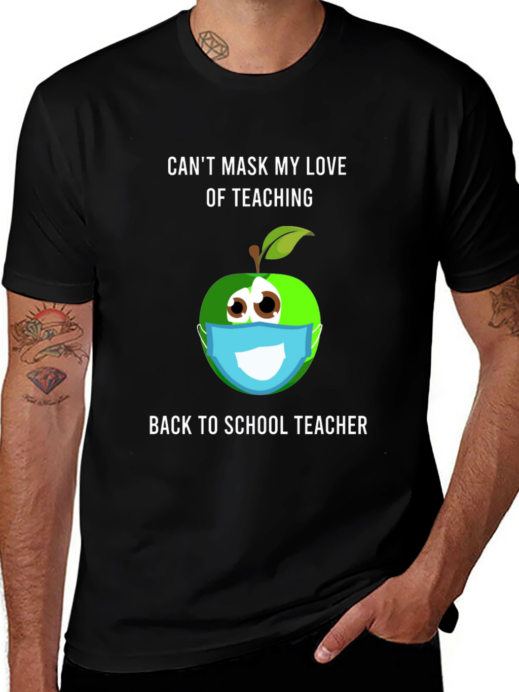 Funny Teacher Mask T-Shirt - Back to School
