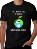 Funny Teacher Mask T-Shirt - Back to School