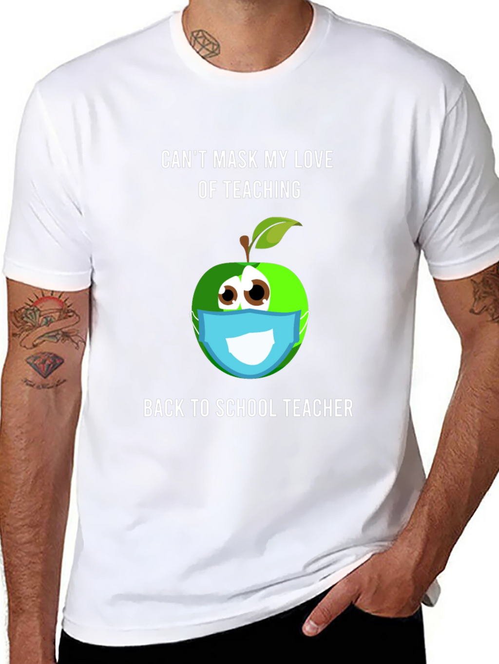 Funny Teacher Mask T-Shirt - Back to School