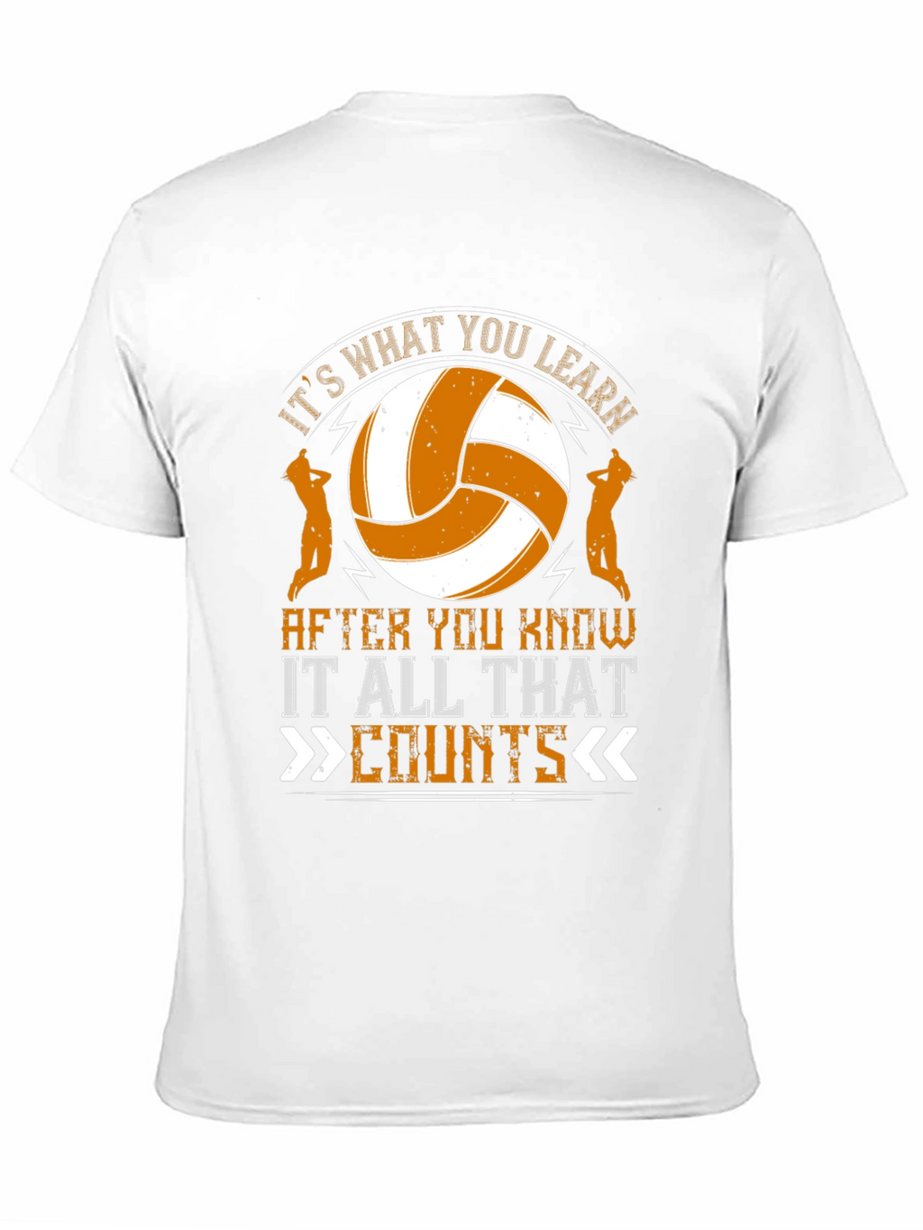 Volleyball Graphic T-Shirt - Its What You Learn Counts