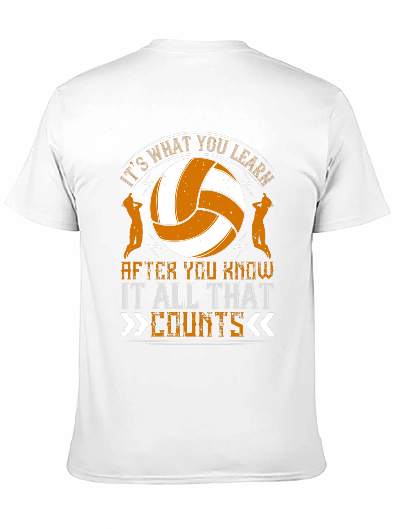 Volleyball Graphic T-Shirt - Its What You Learn Counts